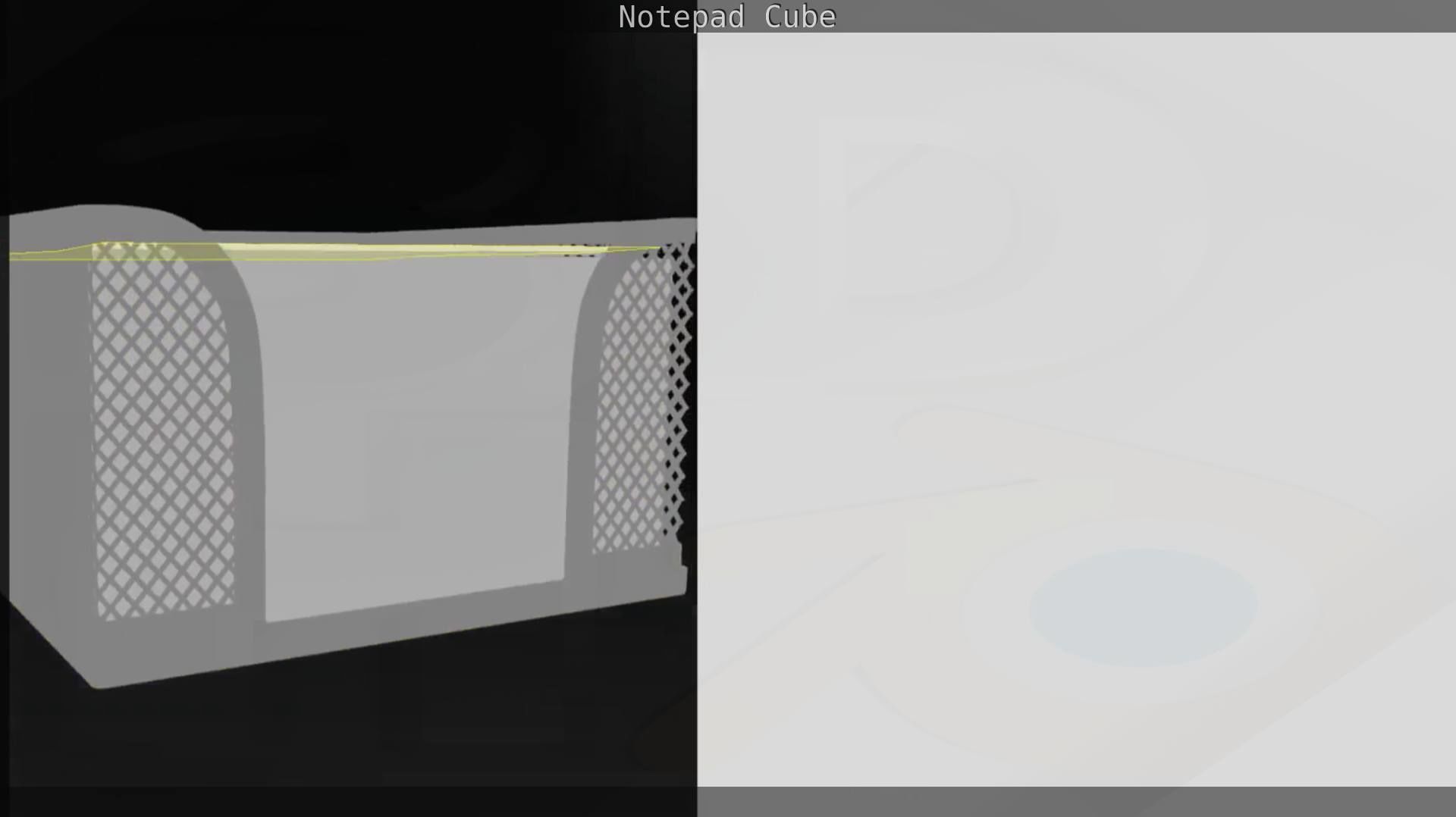 Wire Mesh Notepad Memo Cube 3D model_54