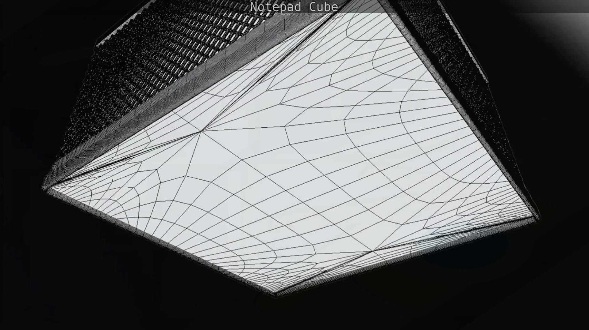 Wire Mesh Notepad Memo Cube 3D model_40