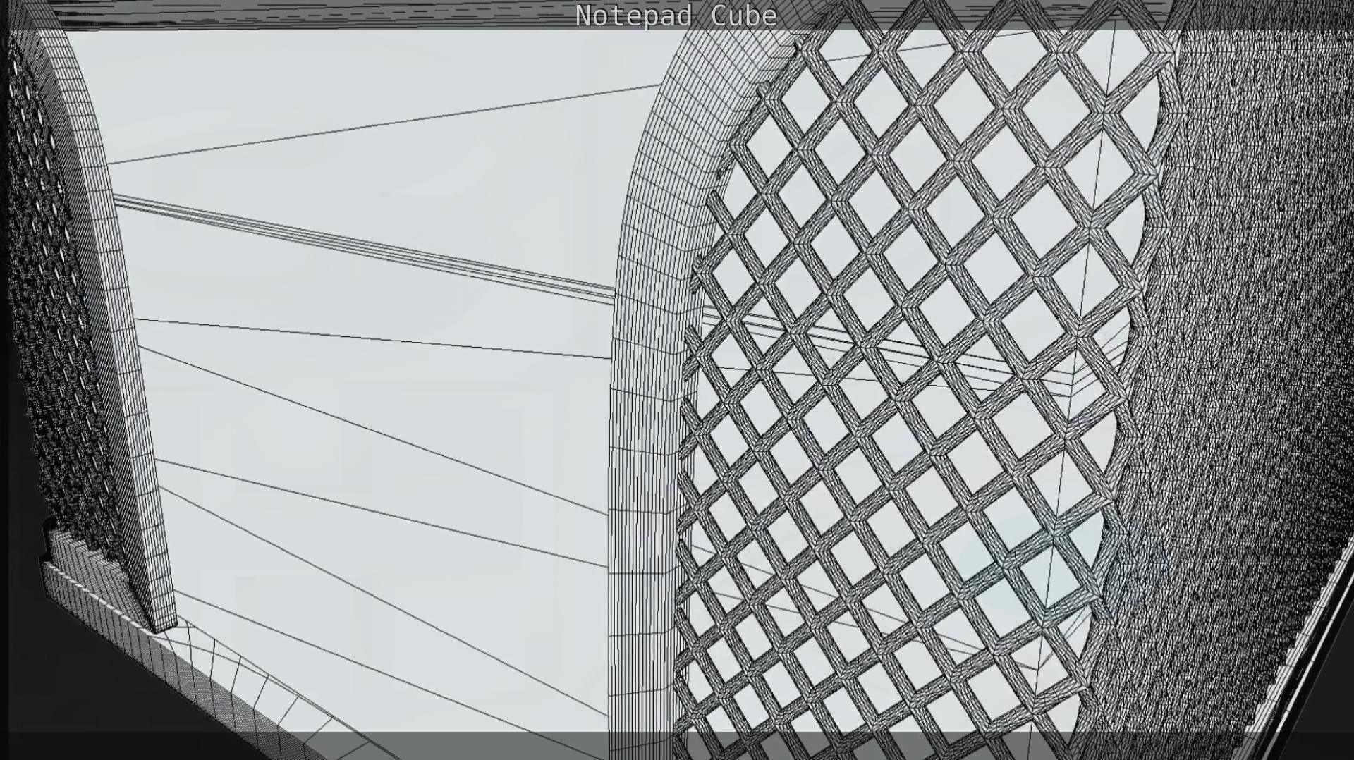 Wire Mesh Notepad Memo Cube 3D model_36