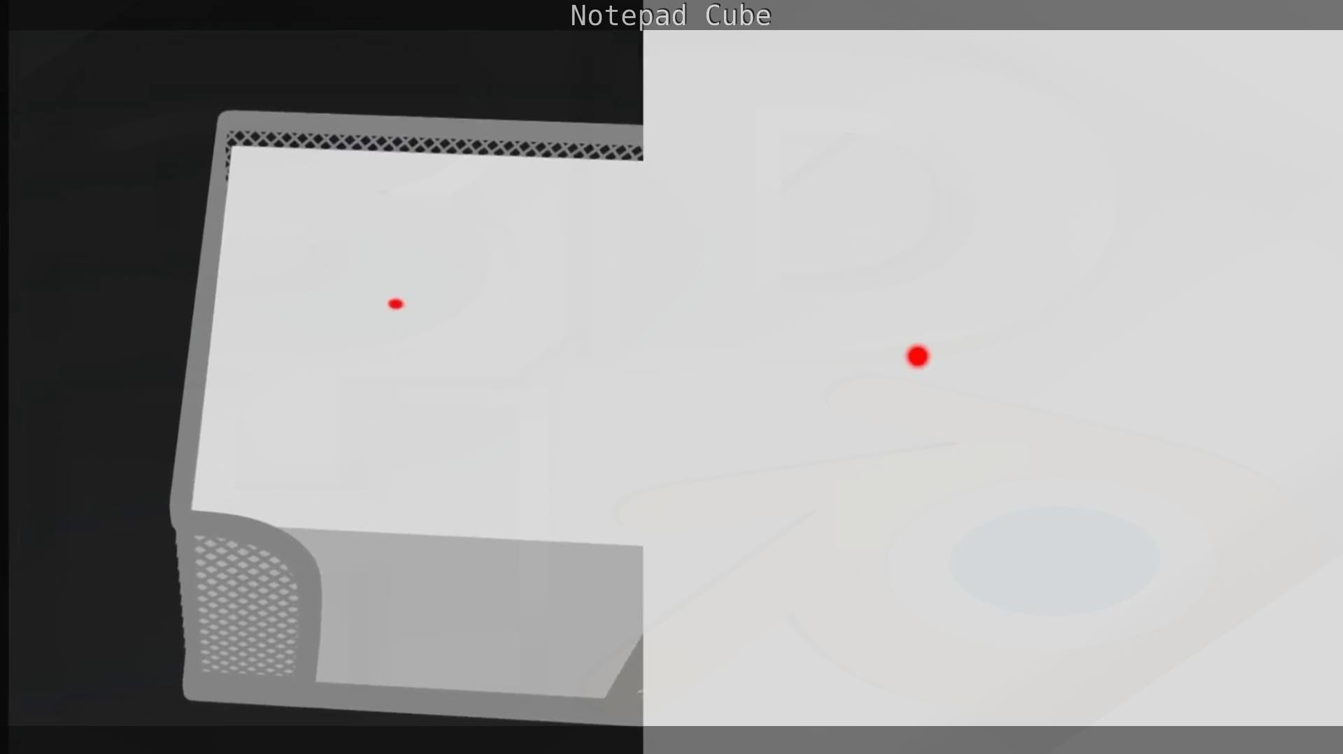 Wire Mesh Notepad Memo Cube 3D model_56