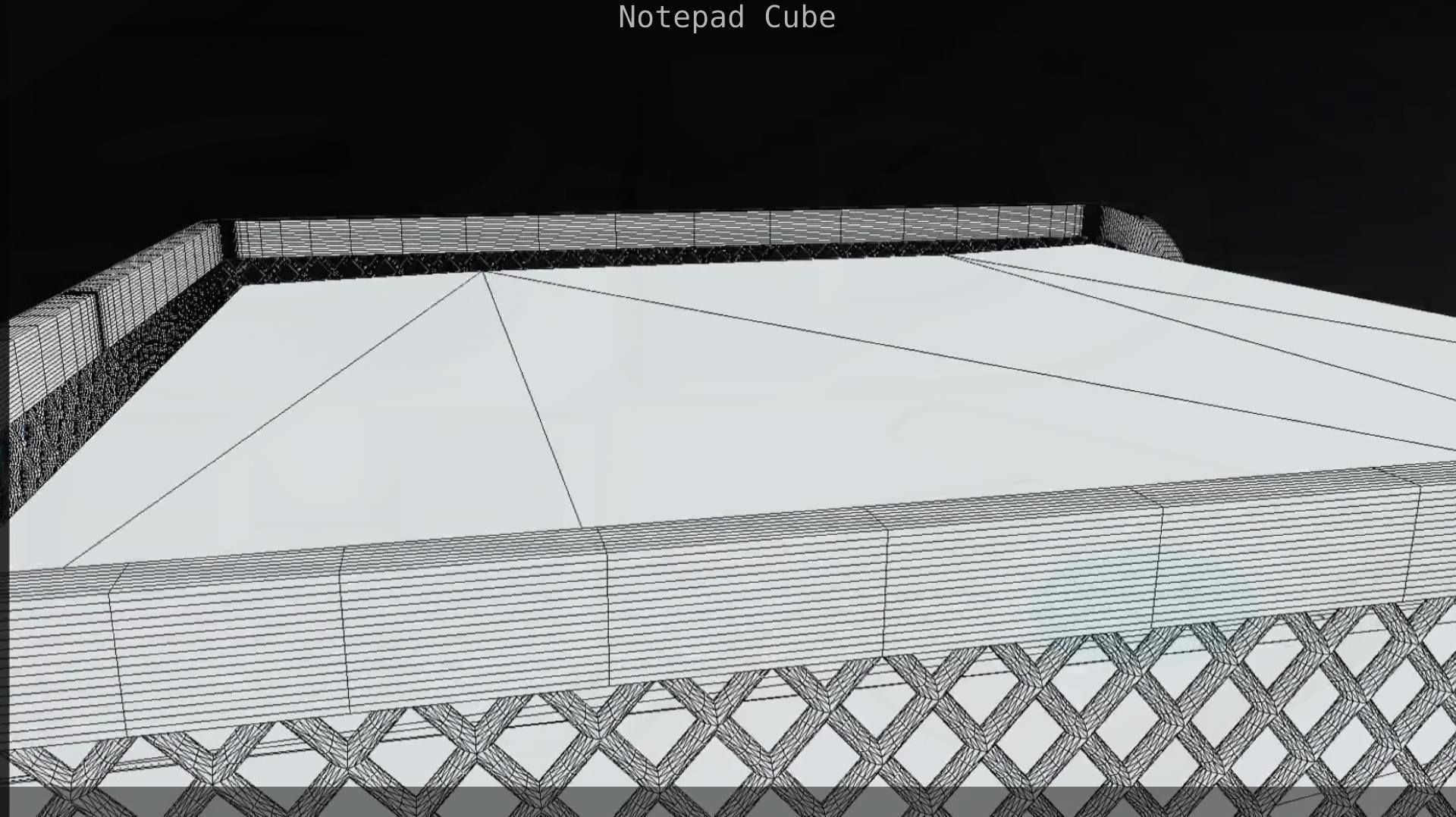 Wire Mesh Notepad Memo Cube 3D model_45