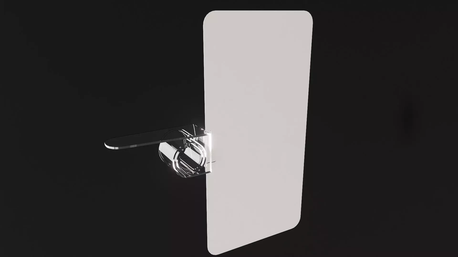 aisle fin with shelf clip 3d model mockup 3D model_0