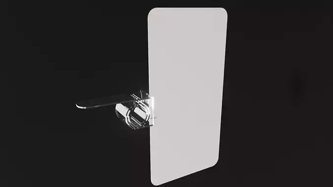 aisle fin with shelf clip 3d model mockup 3D model aisle fin with shelf clip 3d model mockup 3D model