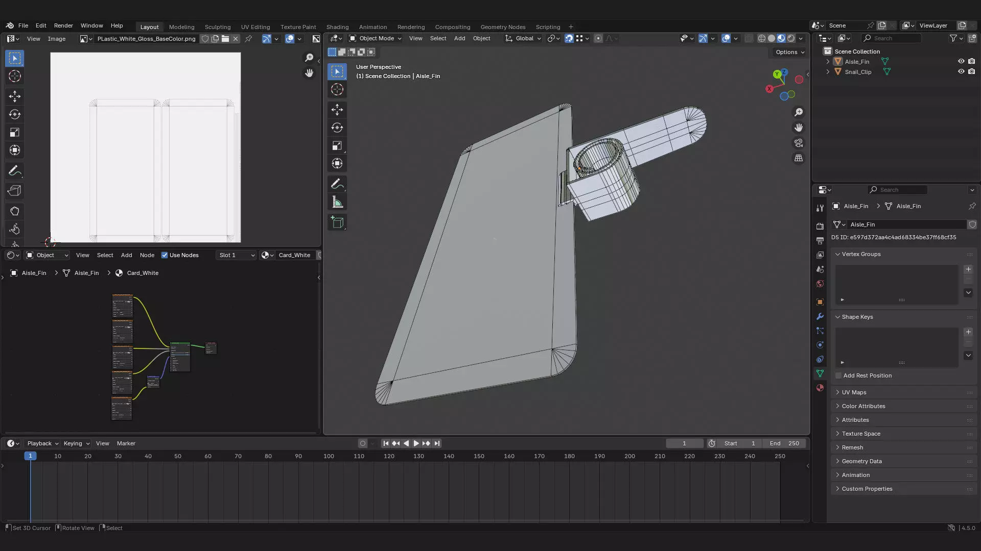 aisle fin with shelf clip 3d model mockup 3D model_4