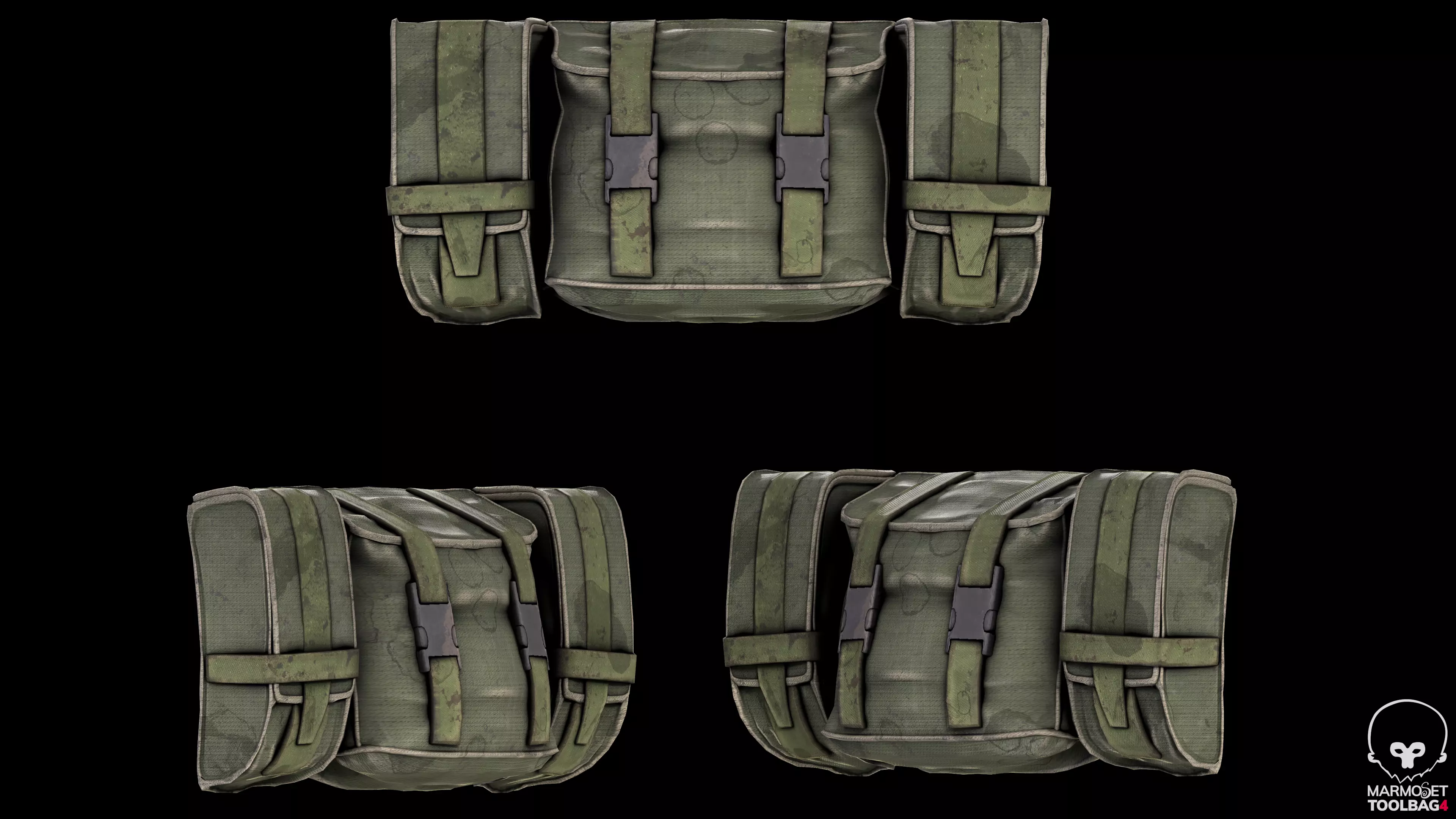 Military stalker like suit for Dayz engine Low-poly 3D model_20