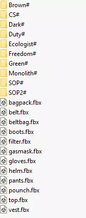 Military stalker like suit for Dayz engine Low-poly 3D model_22