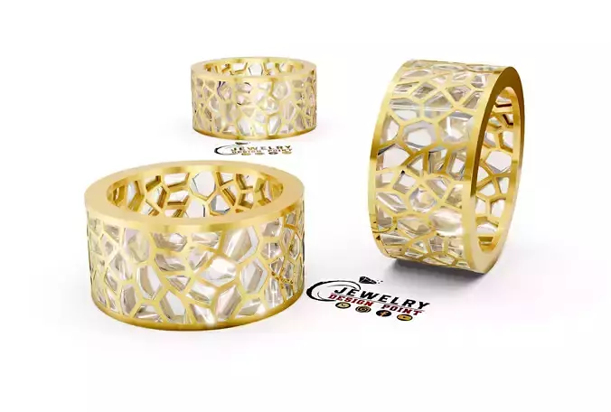 Custom Broken Mirror Diamond Ring - Hiphop Iceout Ring