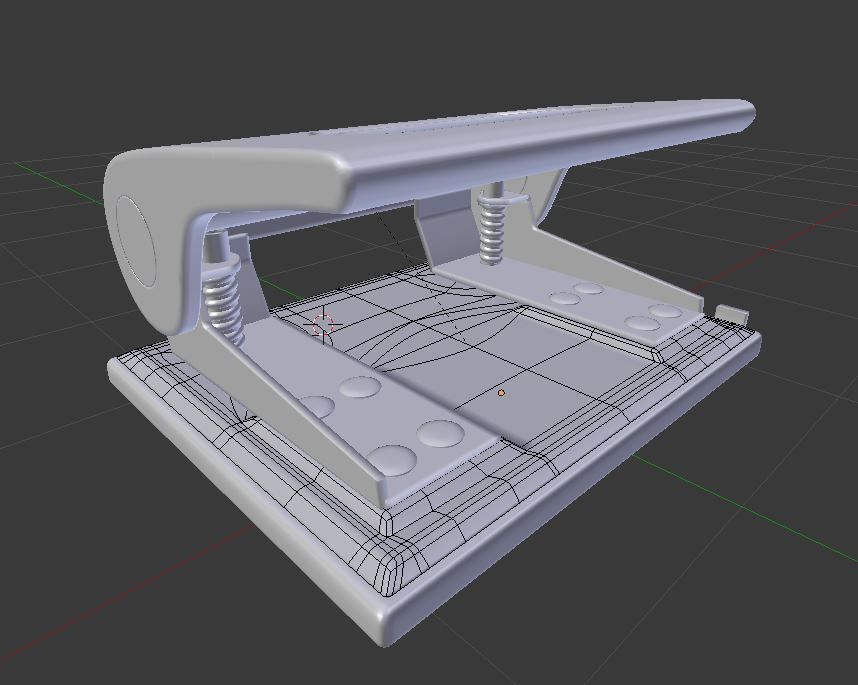 Hole Punch High Poly Version 3D model_15