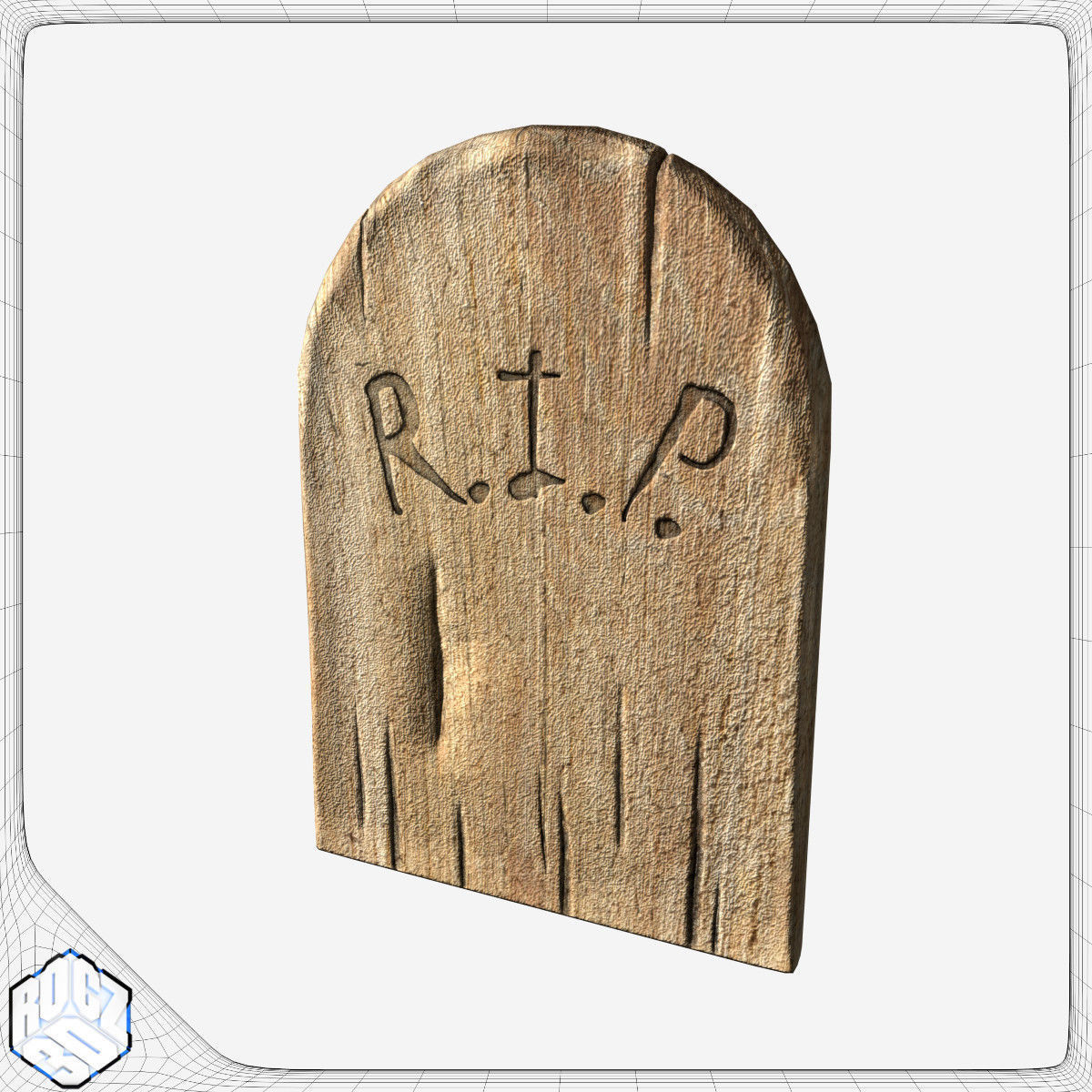 Tombstone Pack Low-poly 3D model_22