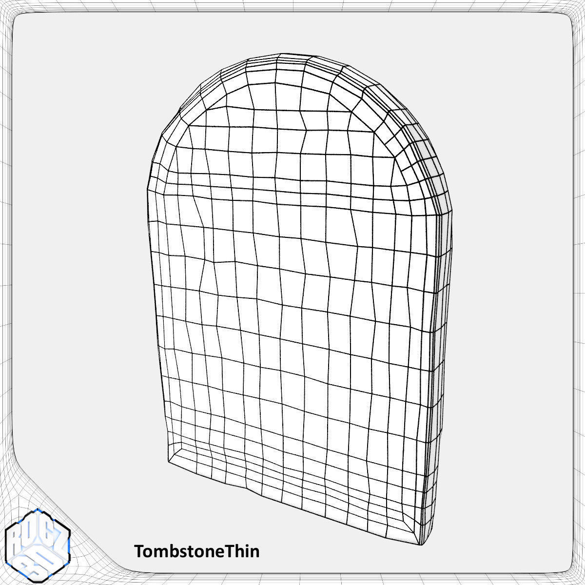 Tombstone Pack Low-poly 3D model_19