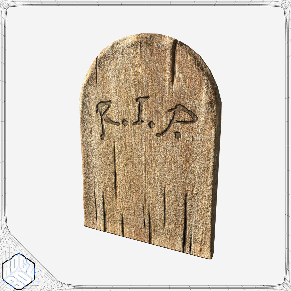 Tombstone Pack Low-poly 3D model_20