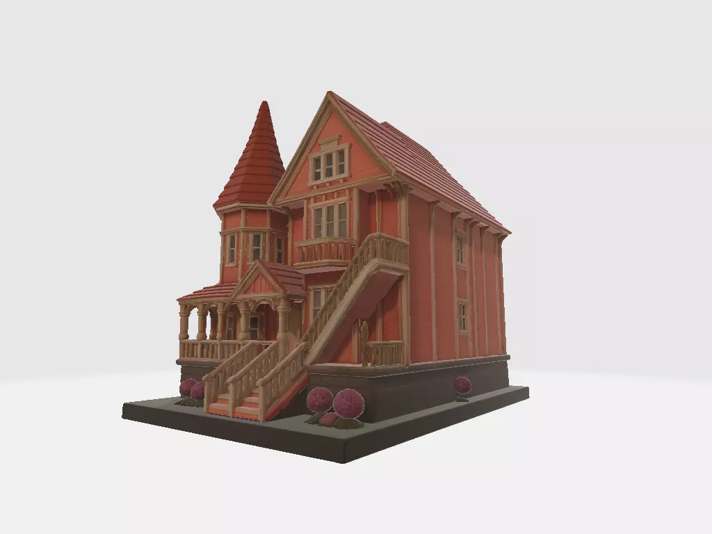 Coraline House Mini Model 01 3D print model_5