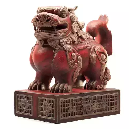 Red Lion of the Temple 3D model