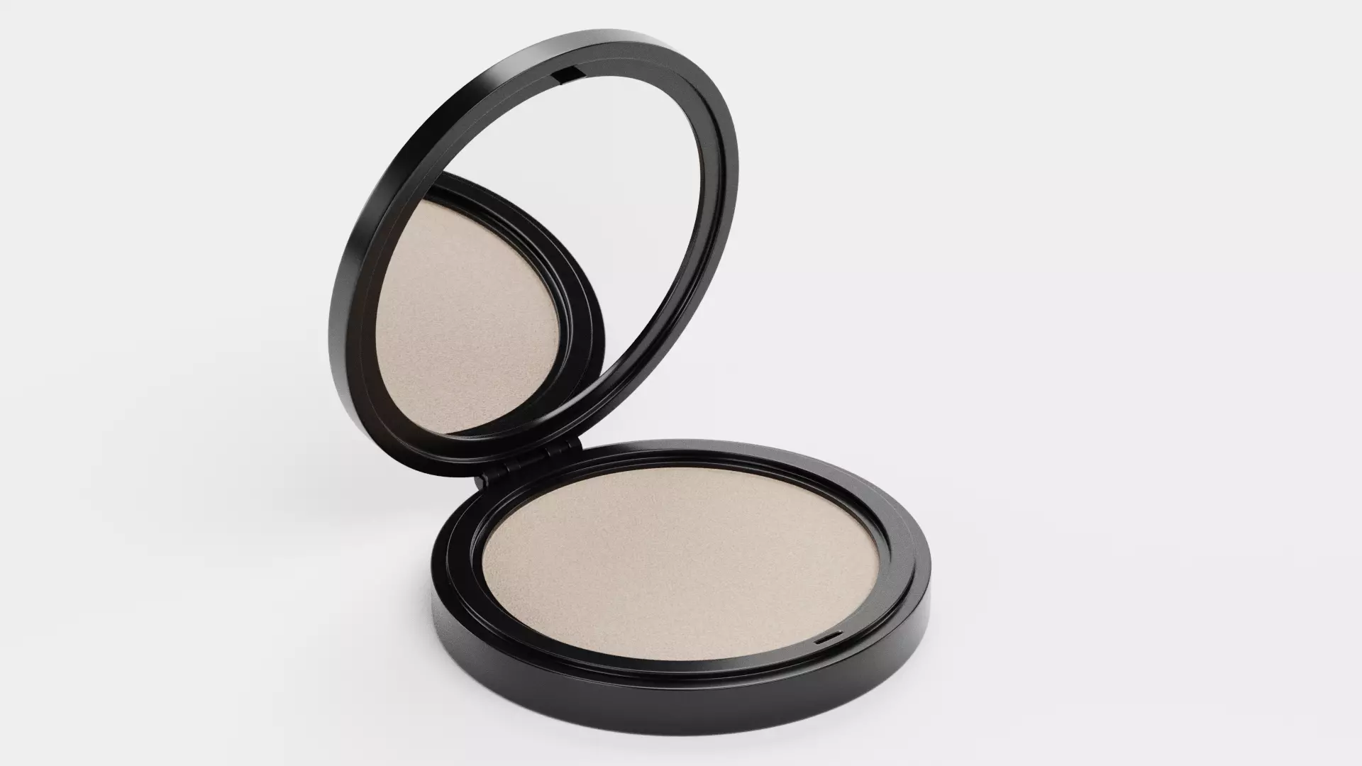 Makeup Powder V1 - Round Cosmetic Compact Case with Mirror 3D model