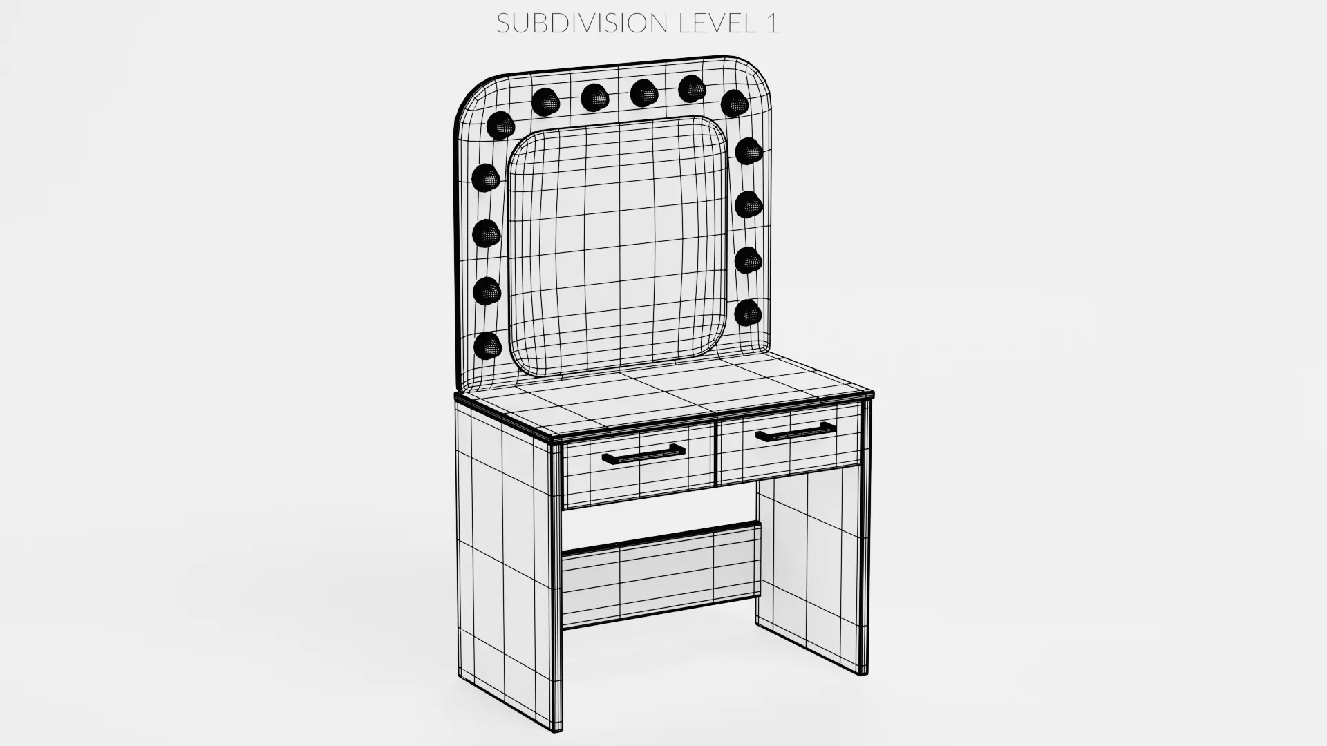 -Makeup Table- 3D model_8