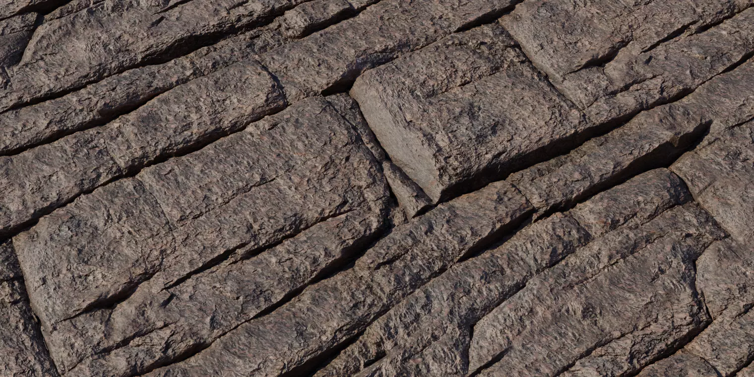 Layered Cracked Rock Surface Texture Texture_1