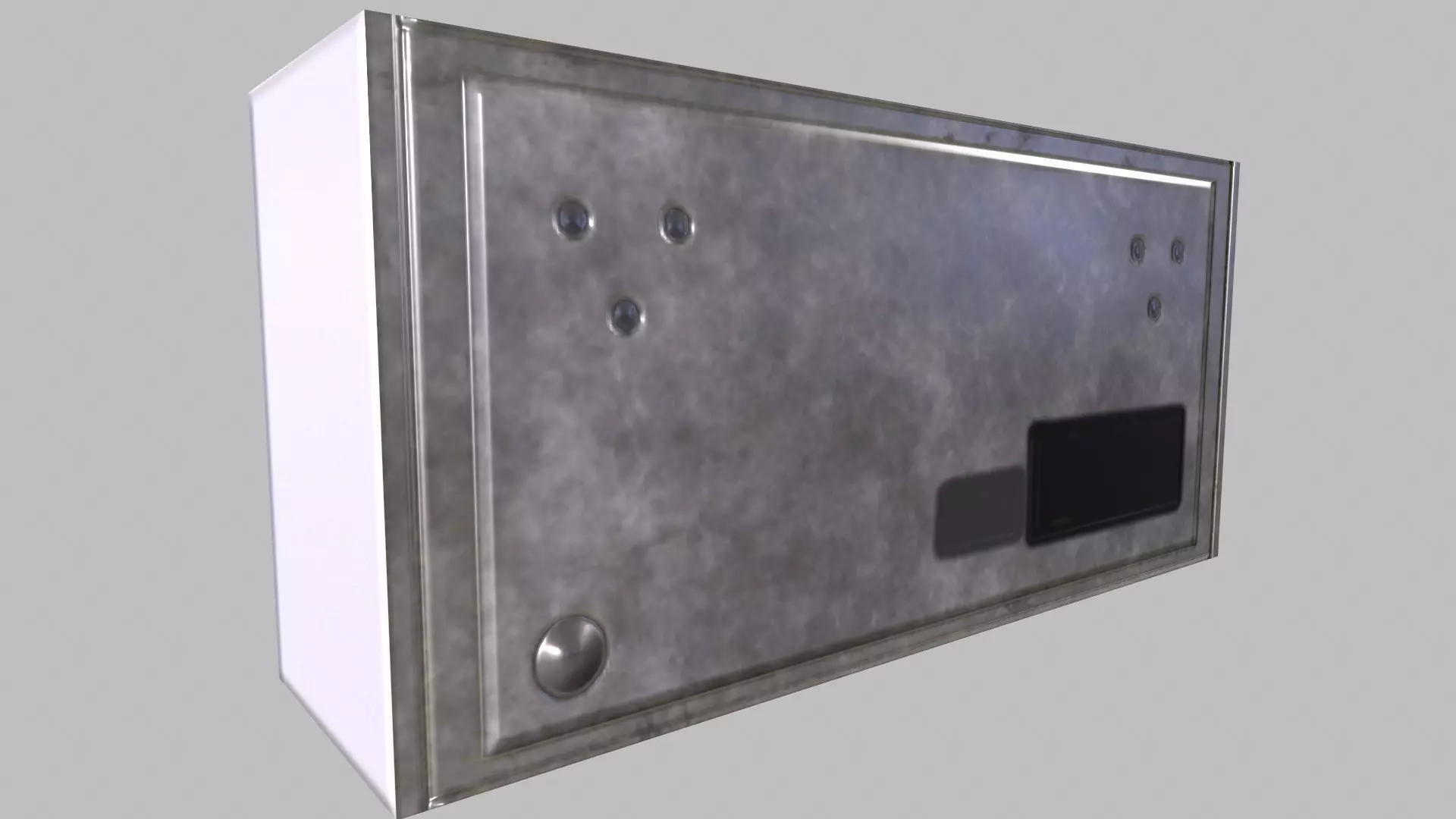 Exit Sign Board  3D Model Low-poly 3D model_4