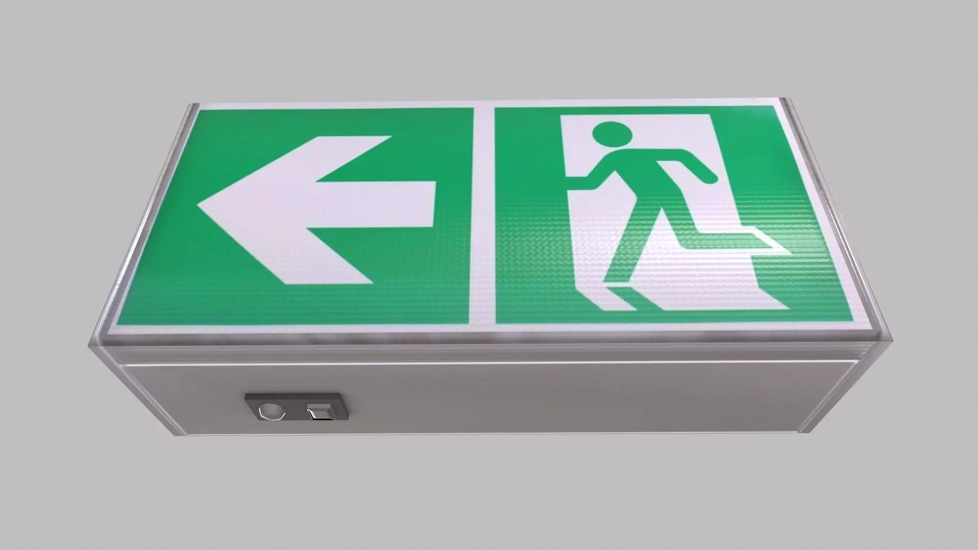 Exit Sign Board  3D Model Low-poly 3D model_5