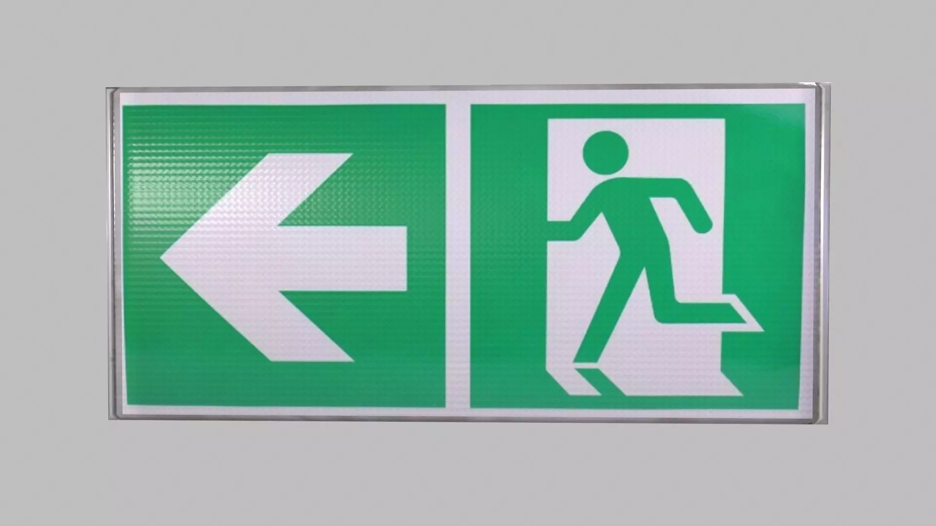 Exit Sign Board  3D Model Low-poly 3D model_0