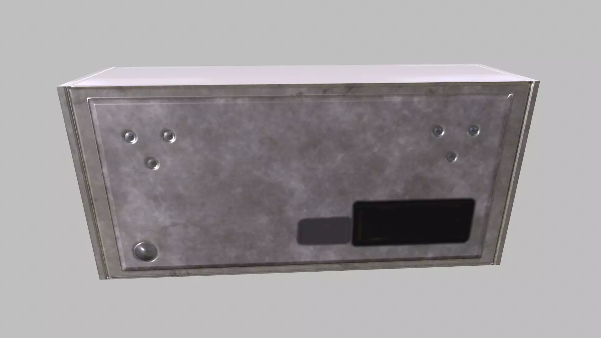 Exit Sign Board  3D Model Low-poly 3D model_3