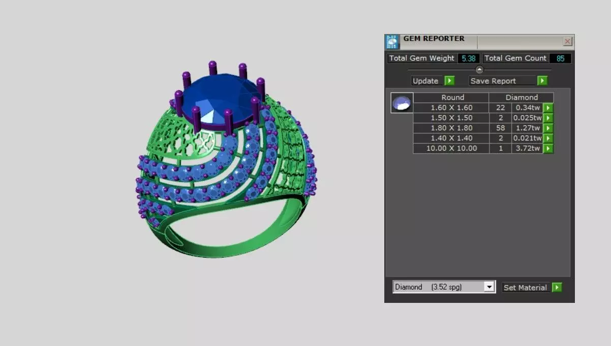 Rings 3D print model_3