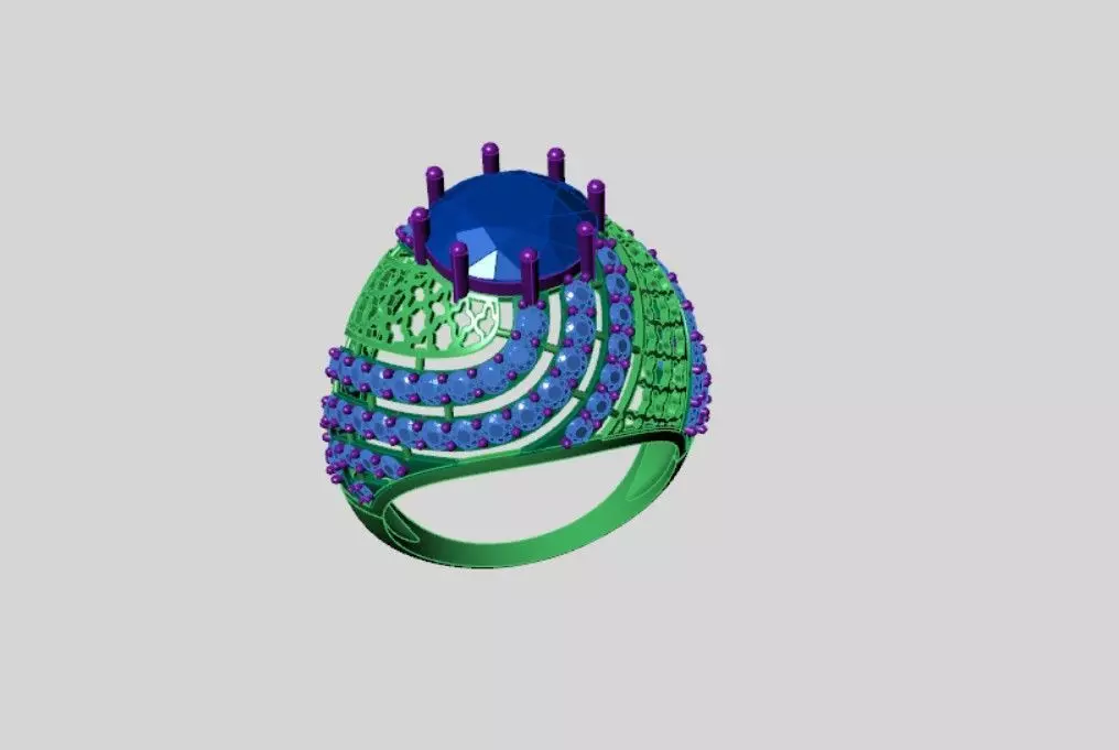 Rings 3D print model_2
