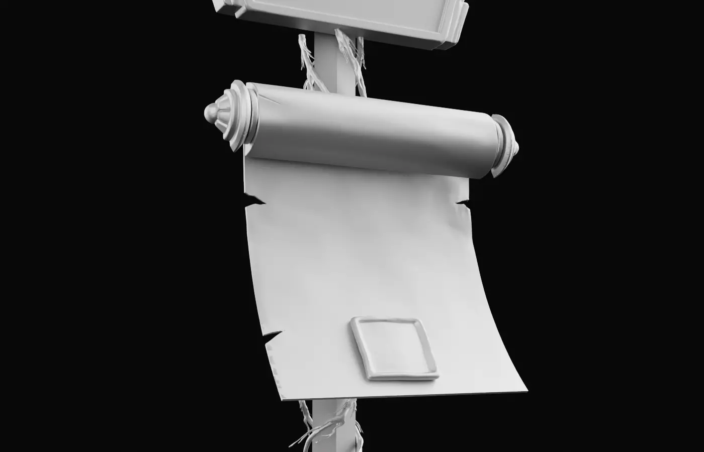 Royal Sword and Scroll Pack MedievalFantasyAsset3Dmodel 3D model_7