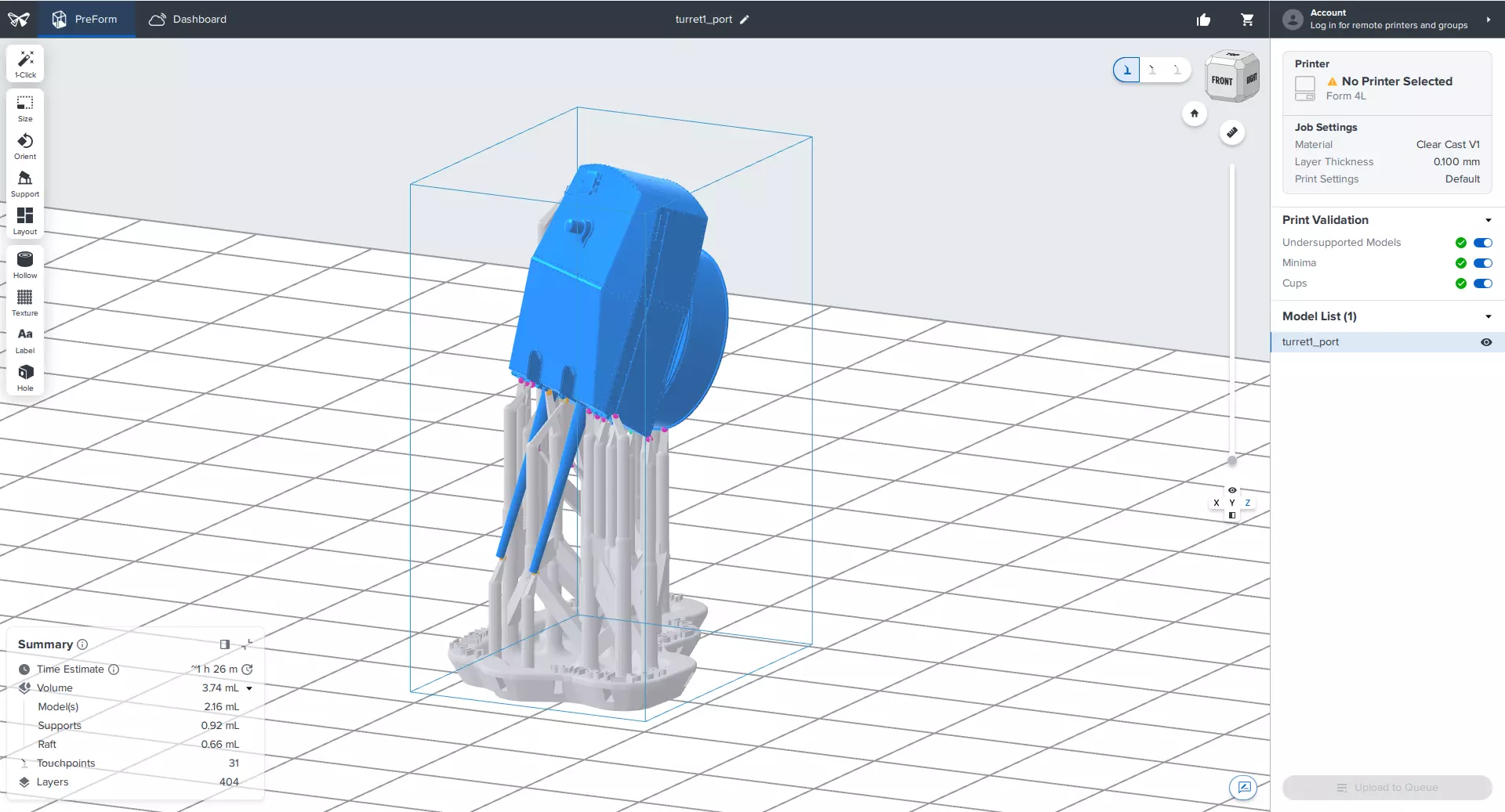 Bismarck 15cm turret 01 - Personal license - 1-350 scale 3D print model_13