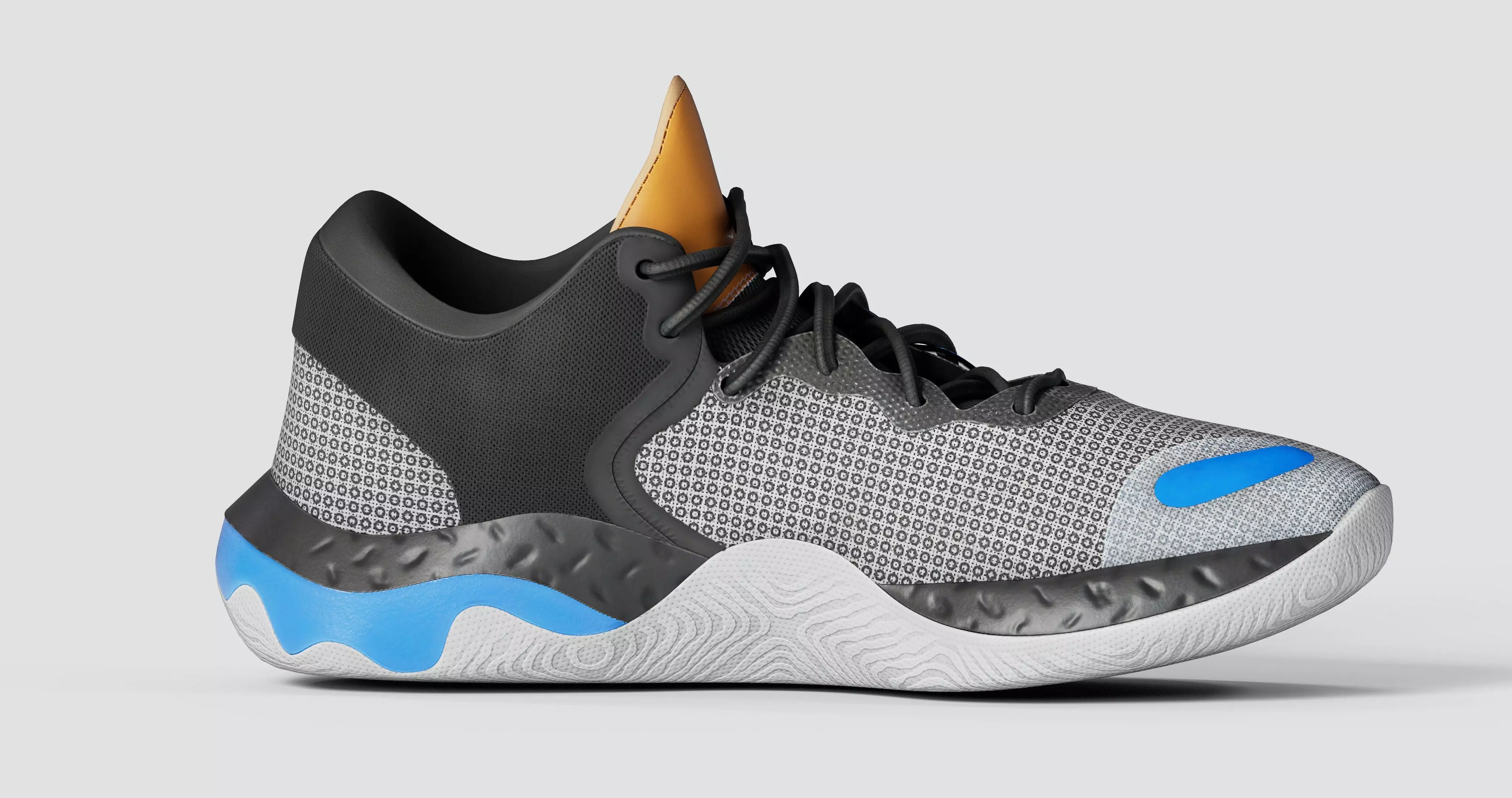 Sports Shoe Low-poly 3D model_1