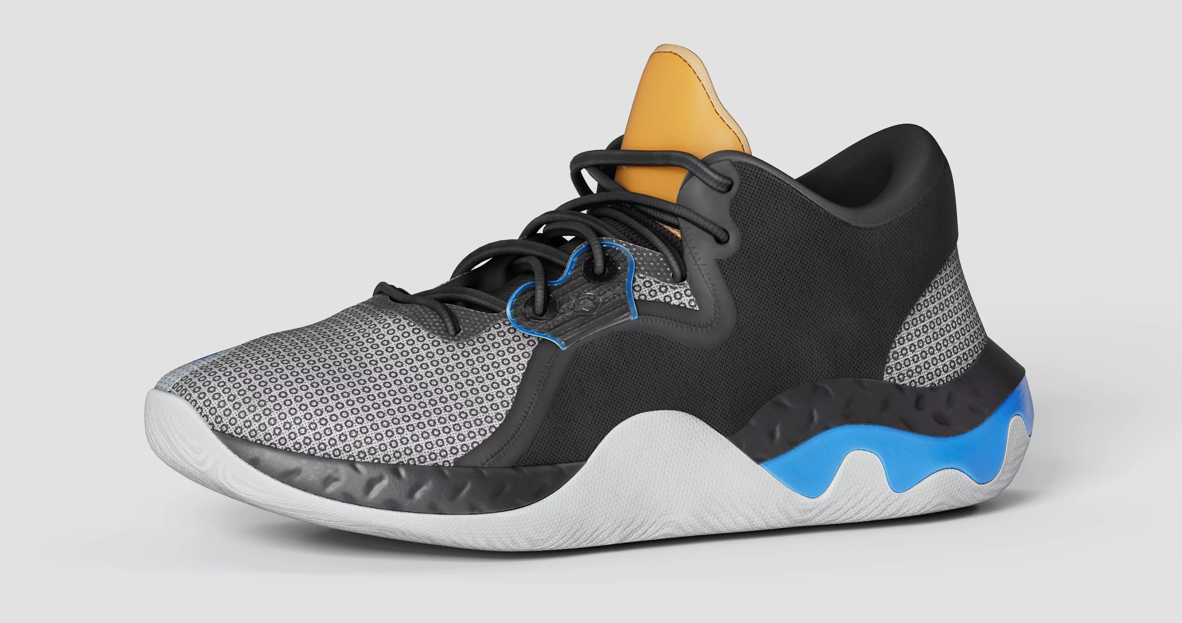 Sports Shoe Low-poly 3D model_0