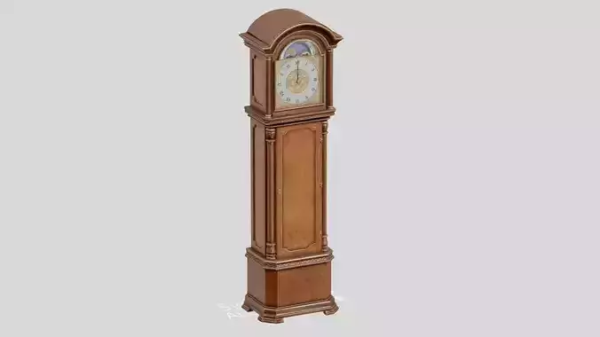 Vintage Grandfather Clock - Rigged