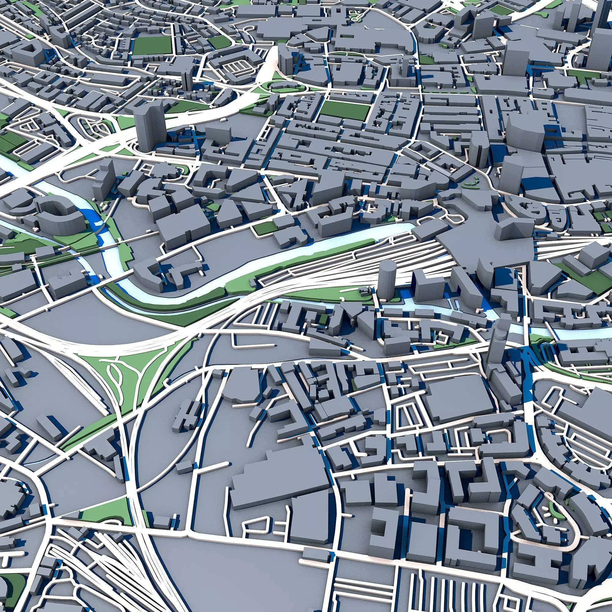 City Central Leeds Building Office Architecture Wellington 3D model_4