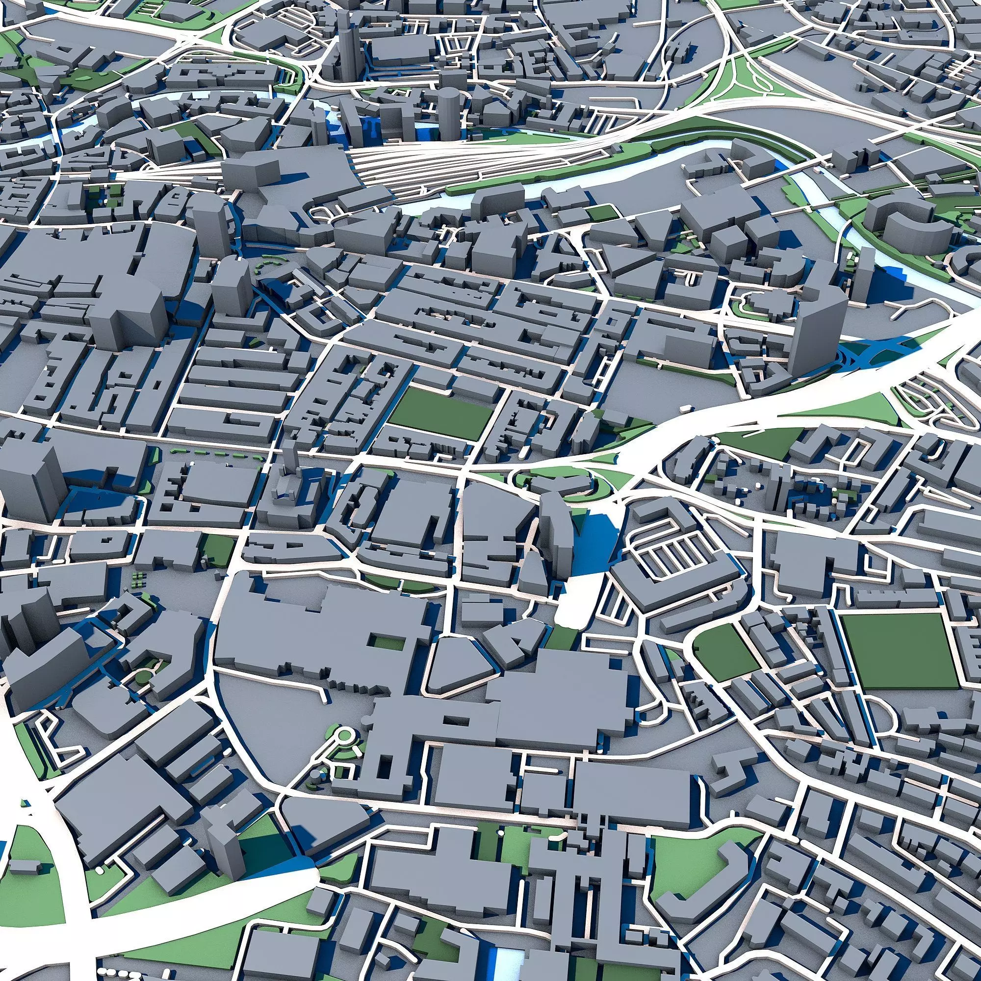 City Central Leeds Building Office Architecture Wellington 3D model_7