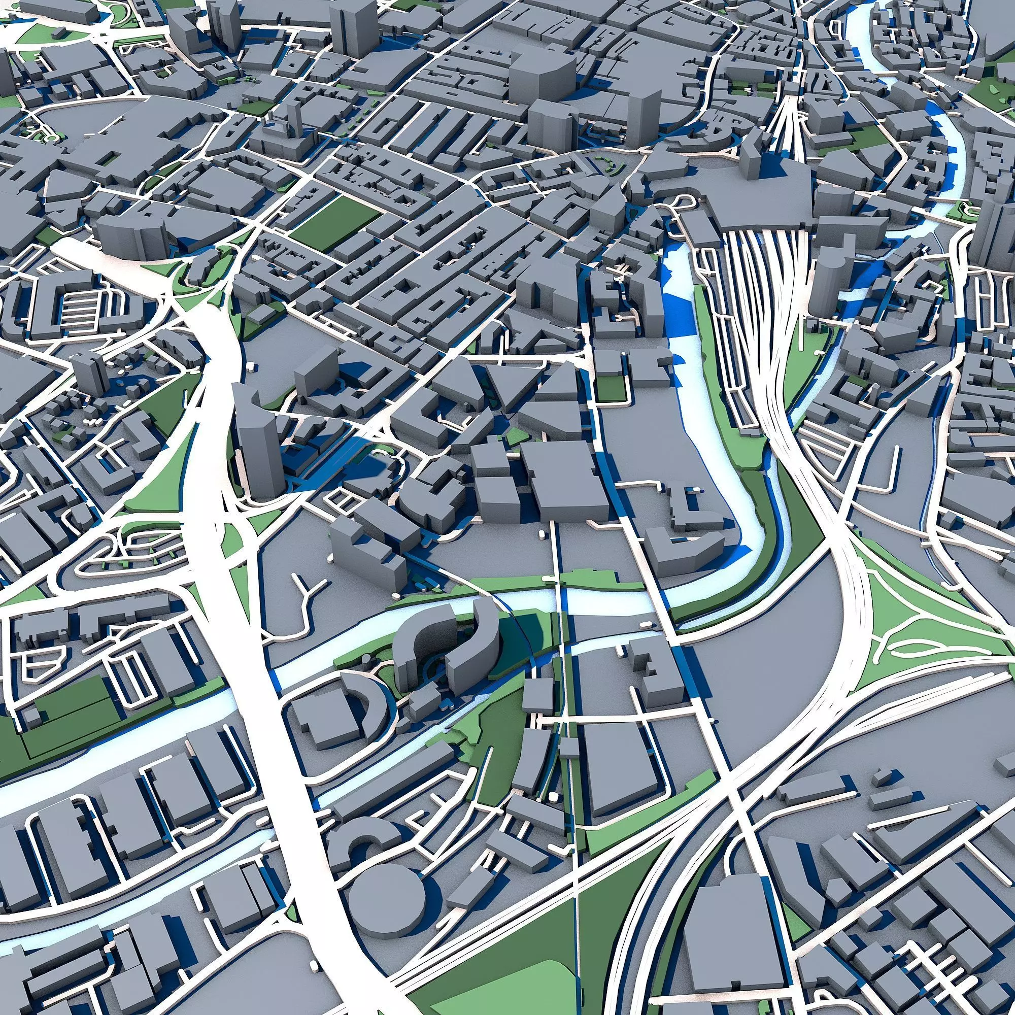 City Central Leeds Building Office Architecture Wellington 3D model_5