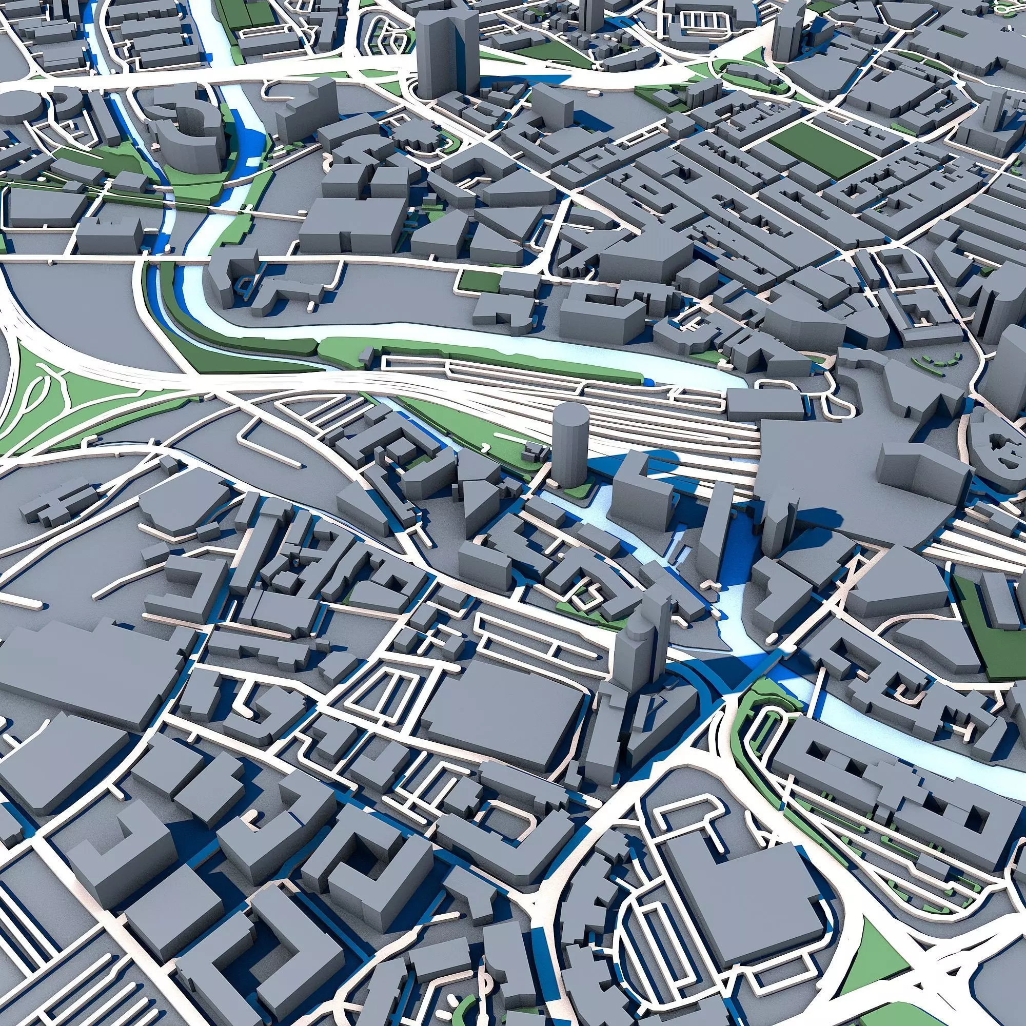 City Central Leeds Building Office Architecture Wellington 3D model_3