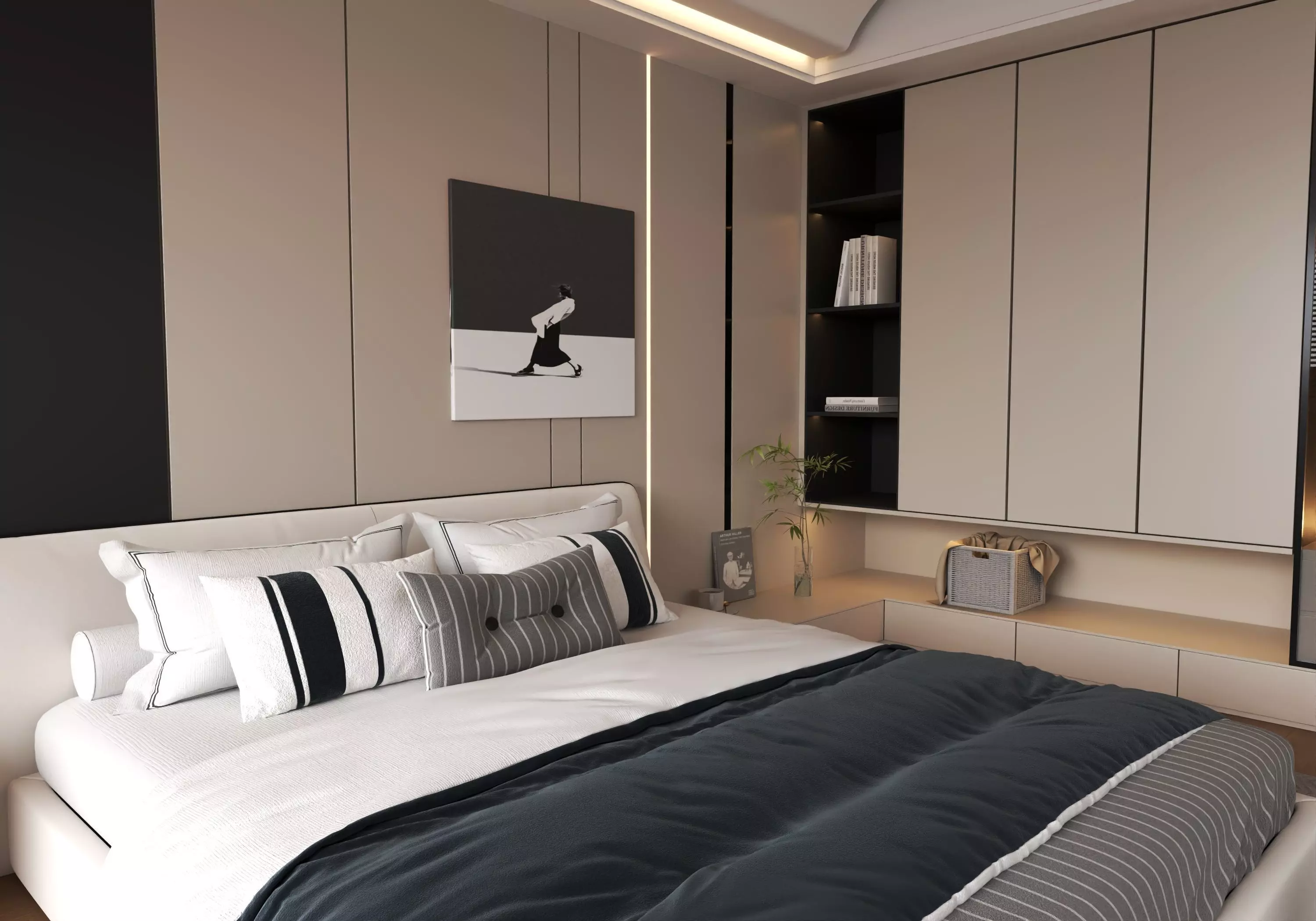 Bedroom interior 05 3D model_6