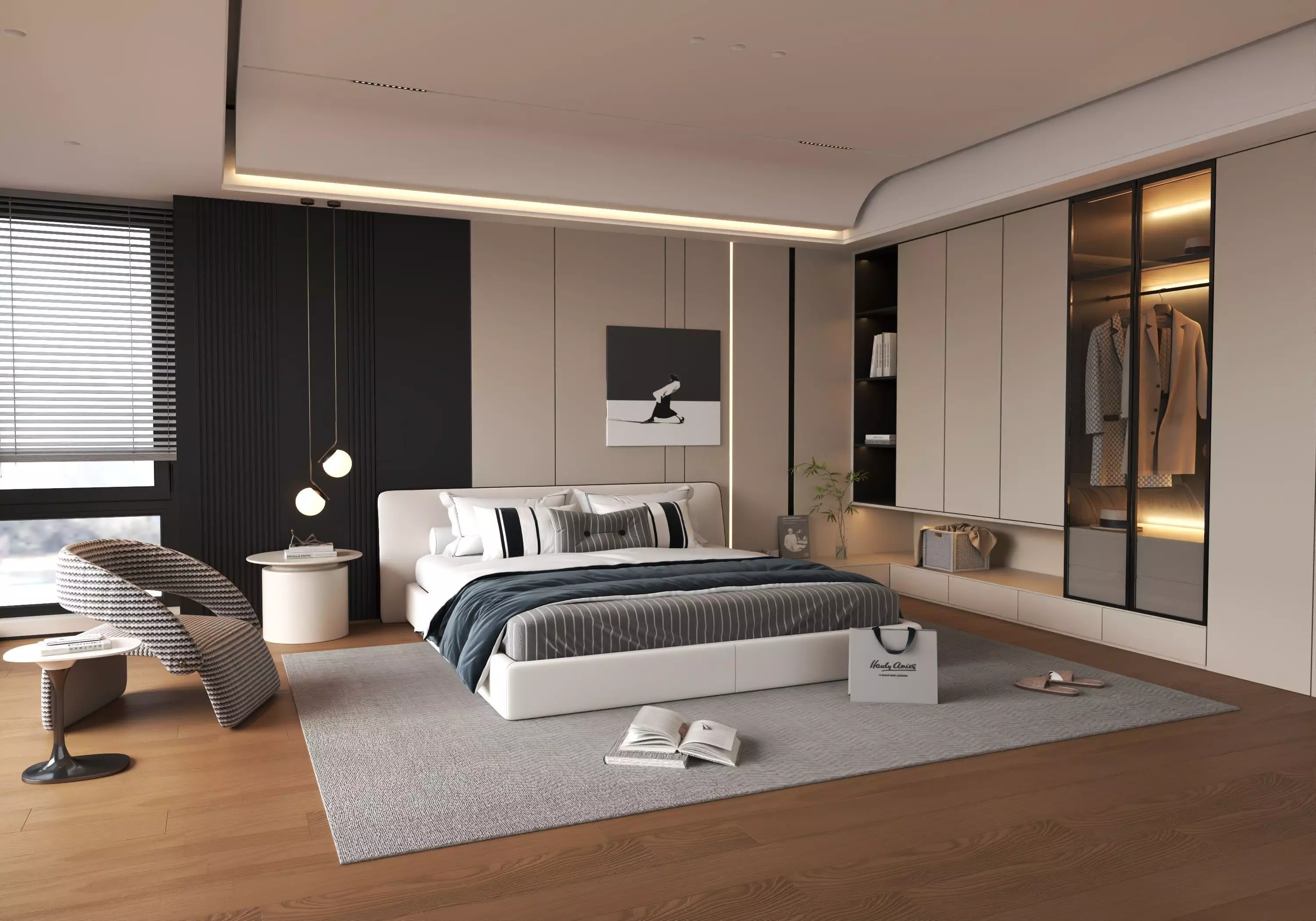 Bedroom interior 05 3D model_1