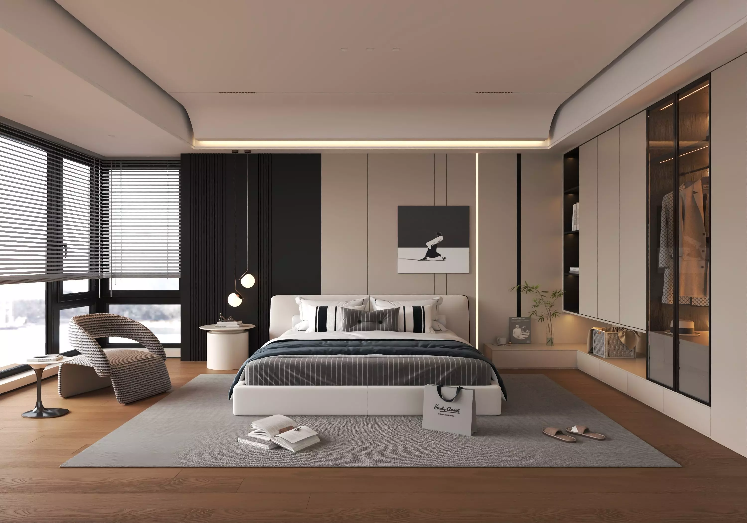 Bedroom interior 05 3D model_0