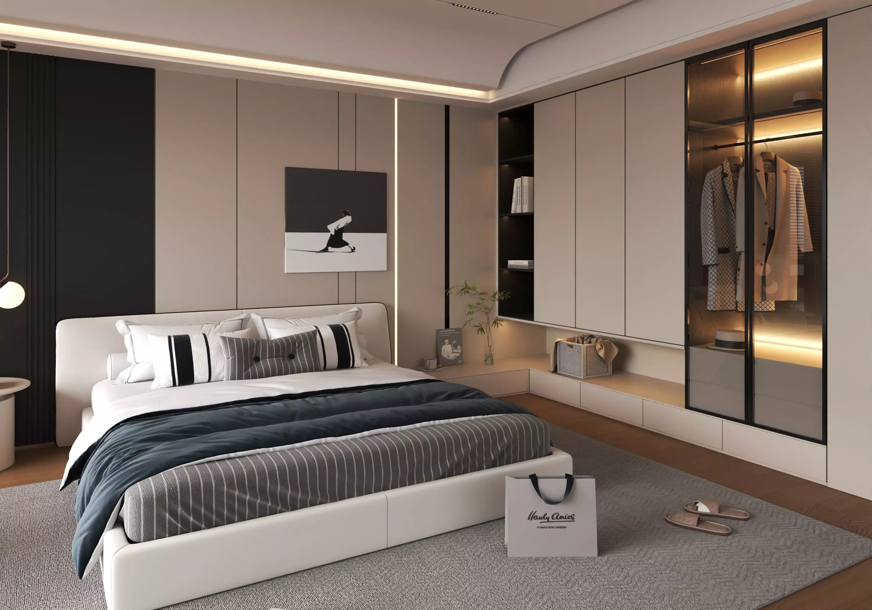 Bedroom interior 05 3D model_8