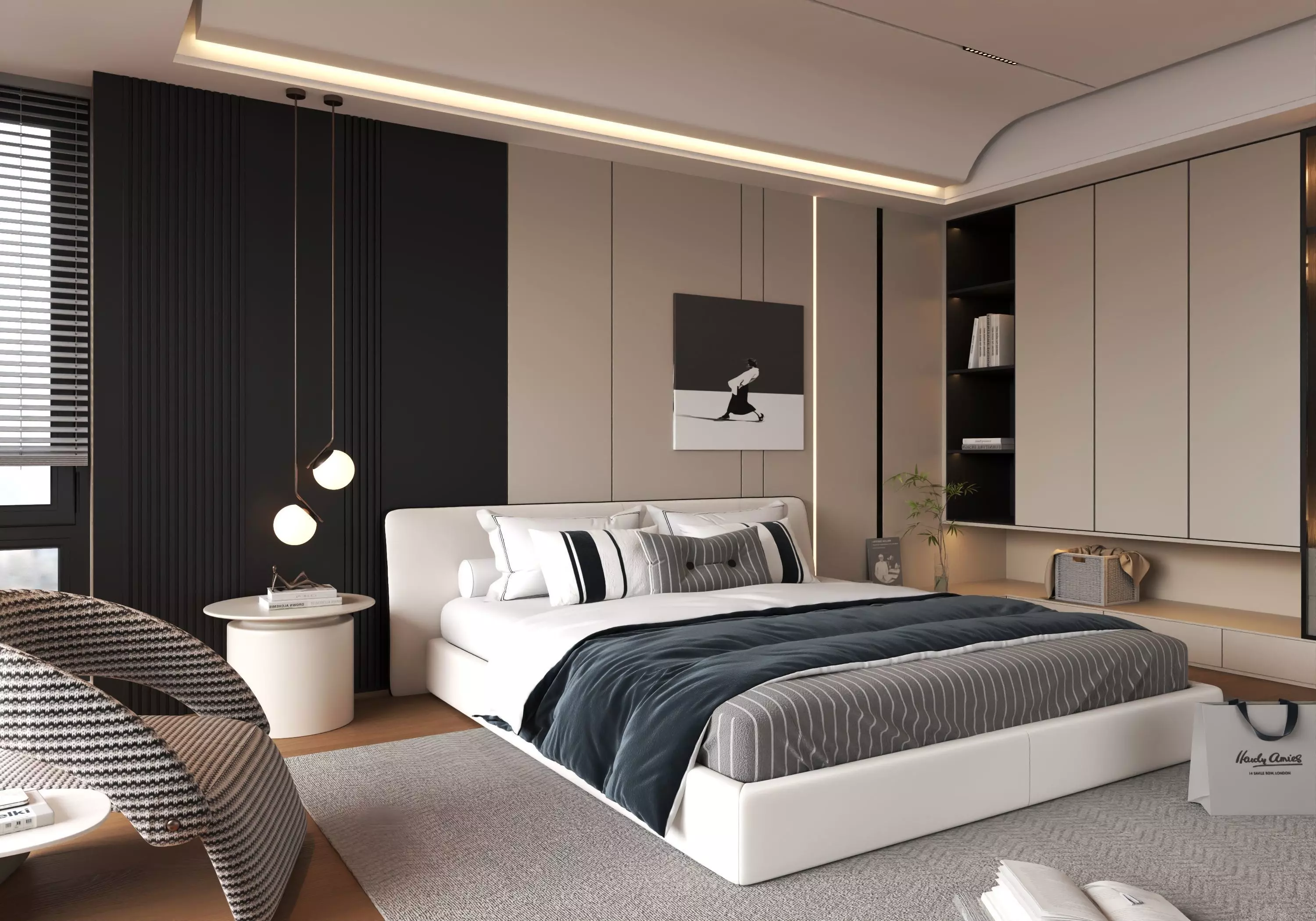 Bedroom interior 05 3D model_7