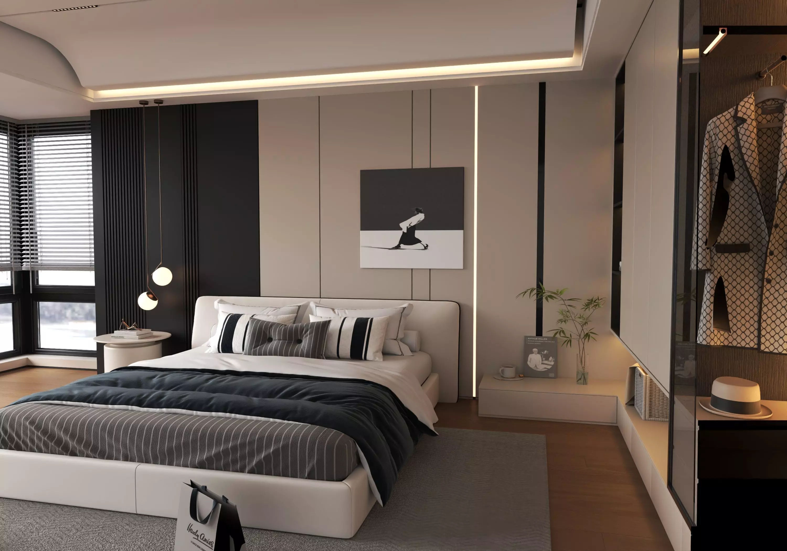 Bedroom interior 05 3D model_3