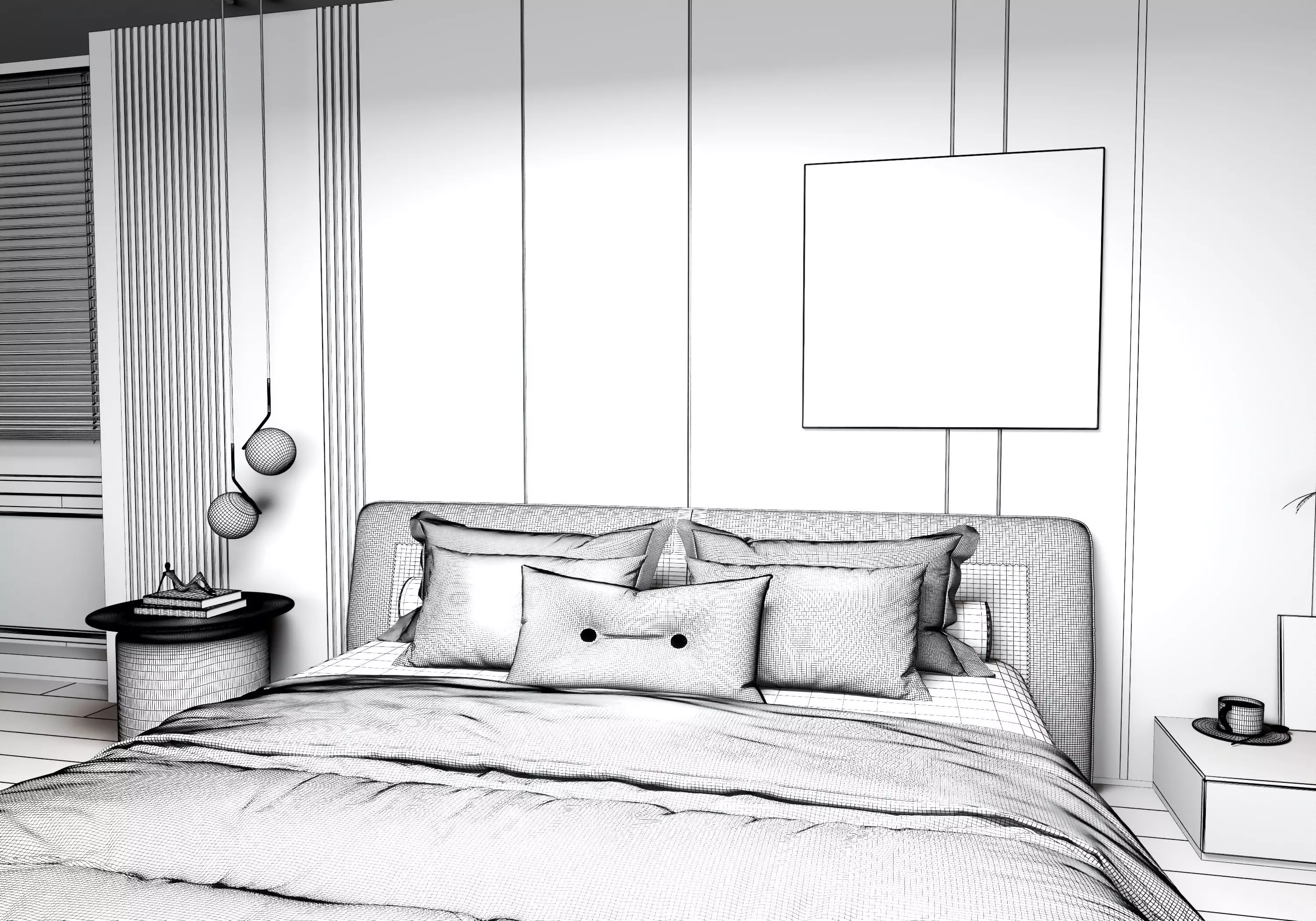 Bedroom interior 05 3D model_13