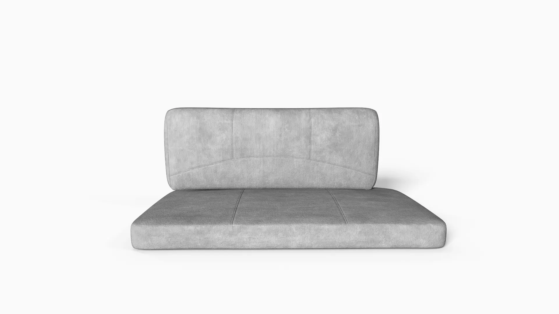 Cushion Sofa Seat Modern Upholstered and Backrest Low-poly 3D model_1