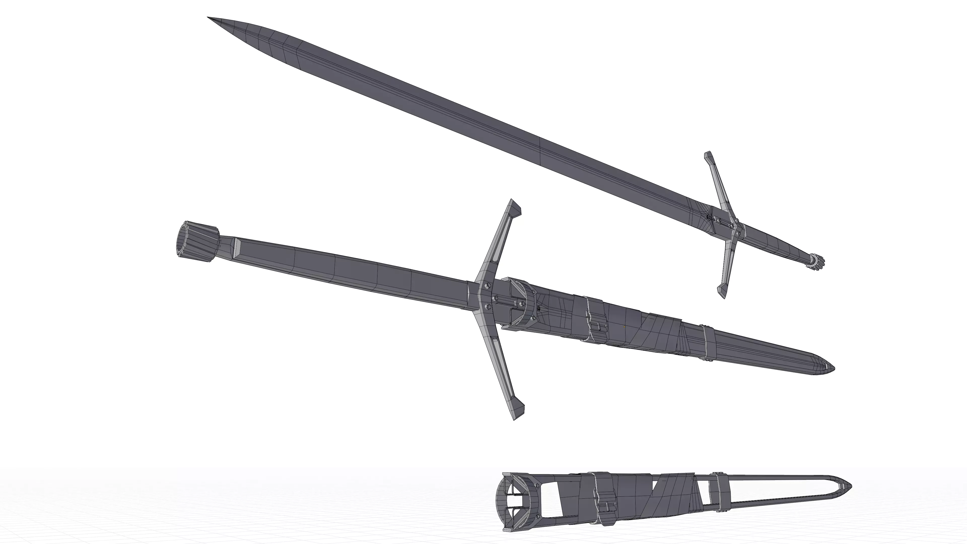 Highland Claymore 3D model_9