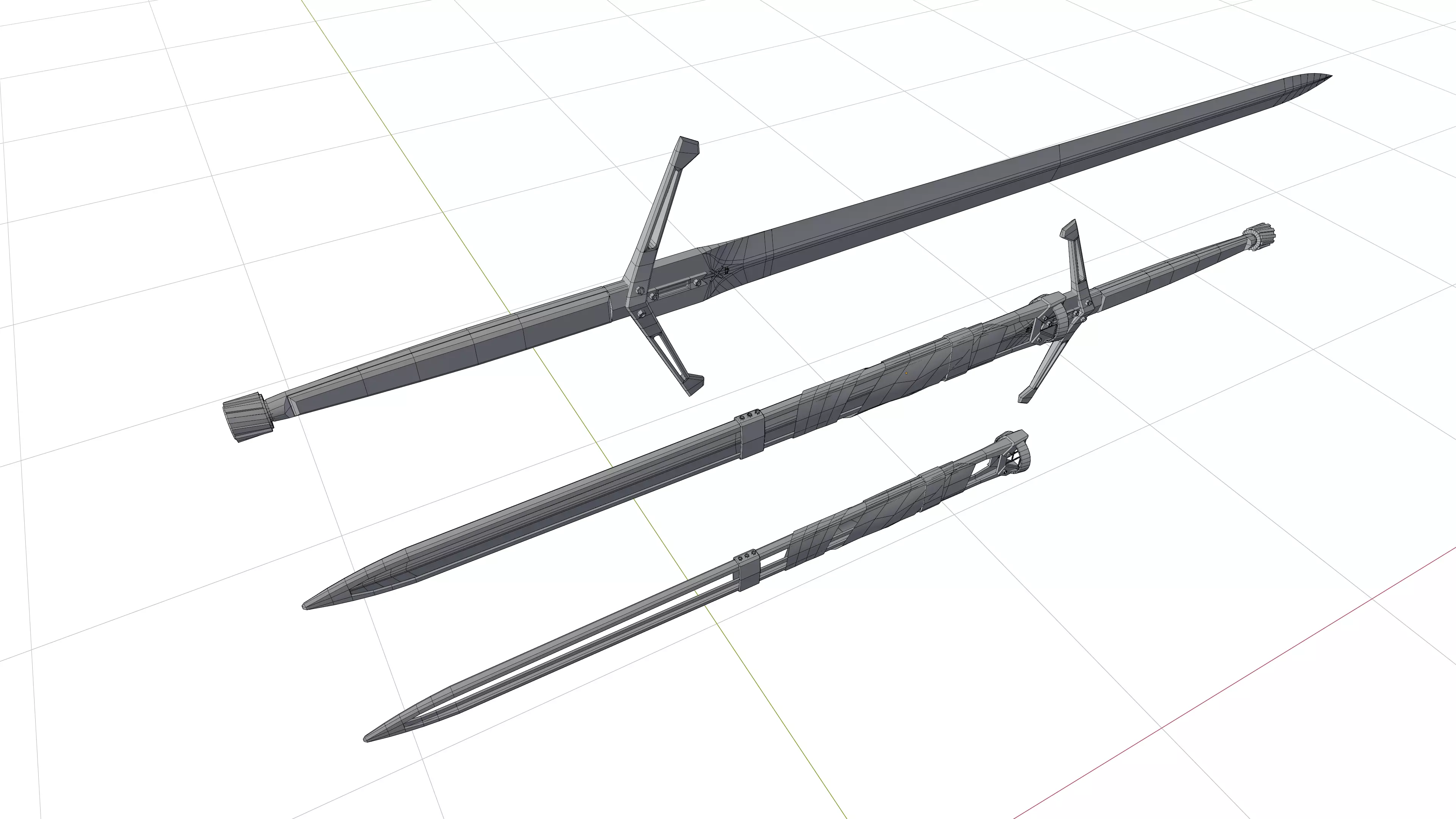 Highland Claymore 3D model_8