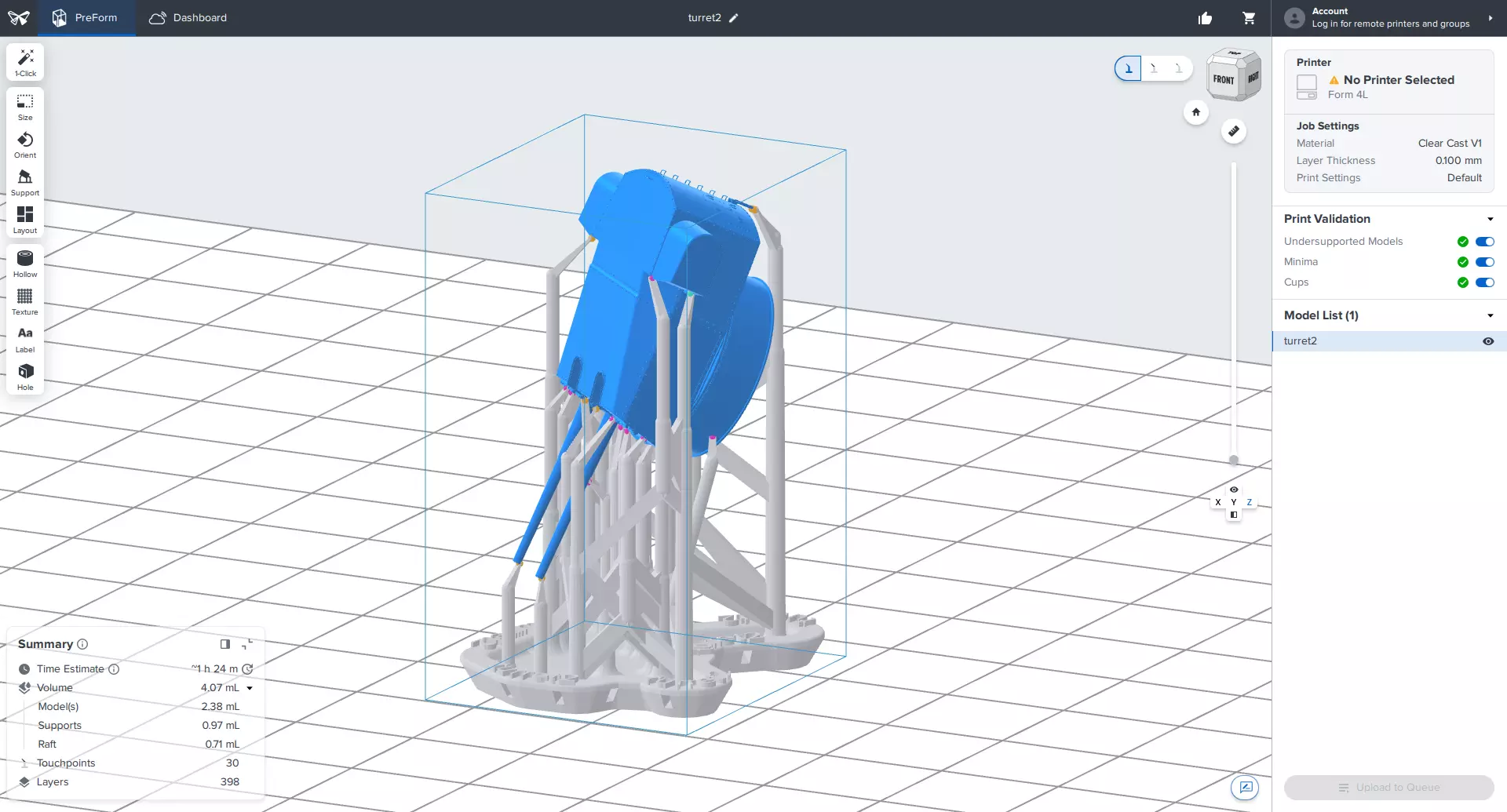 Bismarck 15cm turret 02 - Commercial license - 1-350 scale 3D print model_11