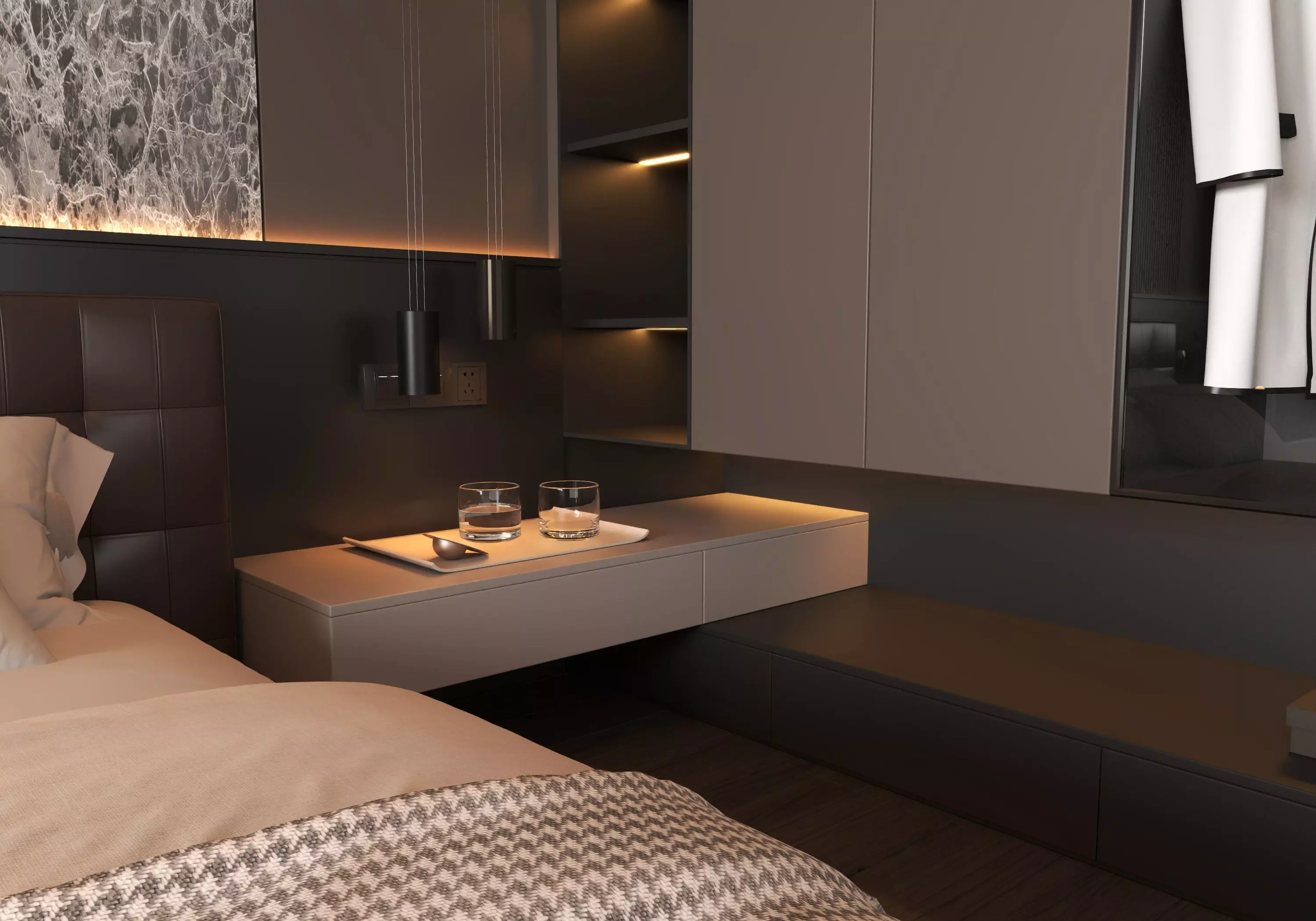 Bedroom Interior 06 3D model_5