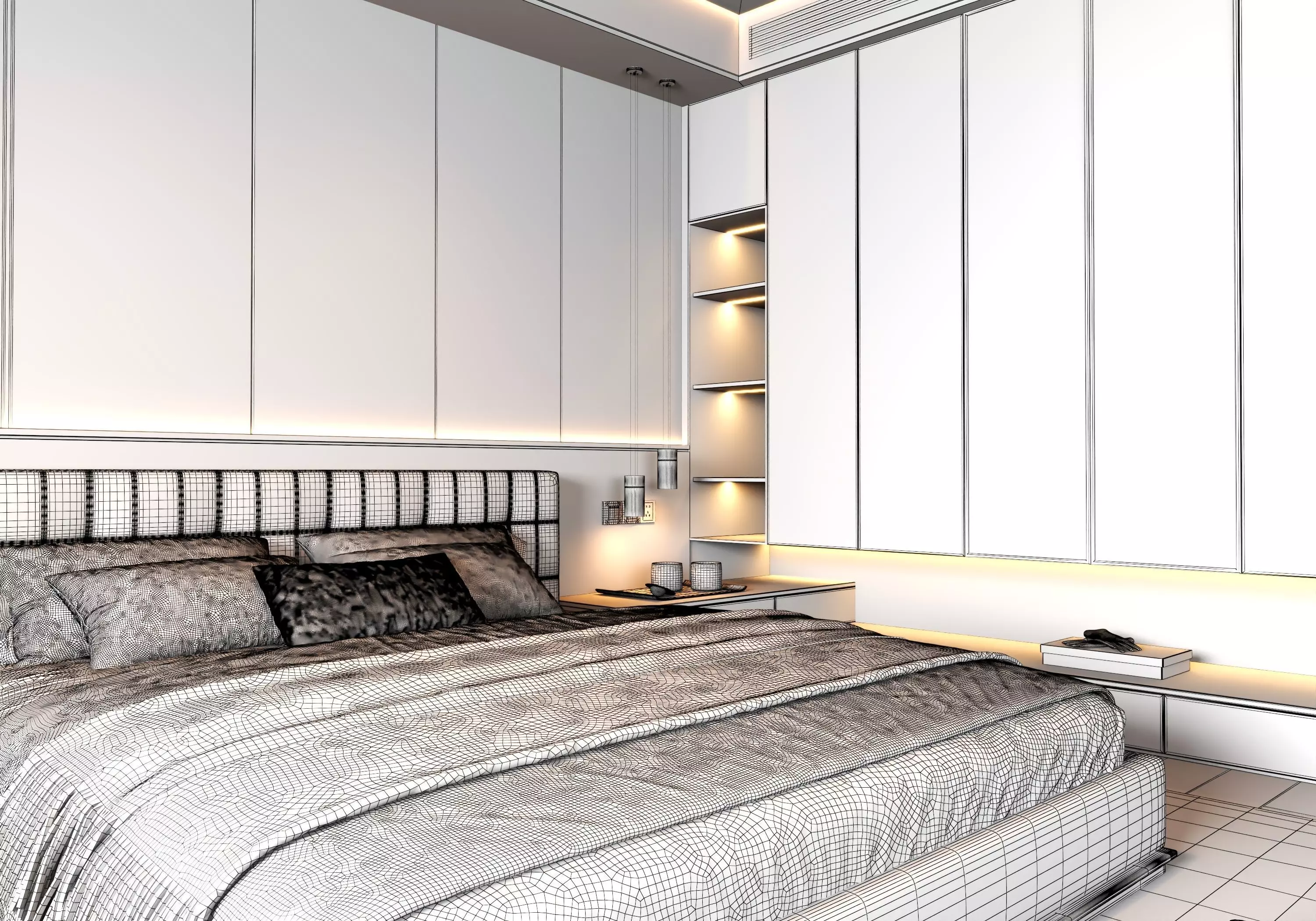 Bedroom Interior 06 3D model_15