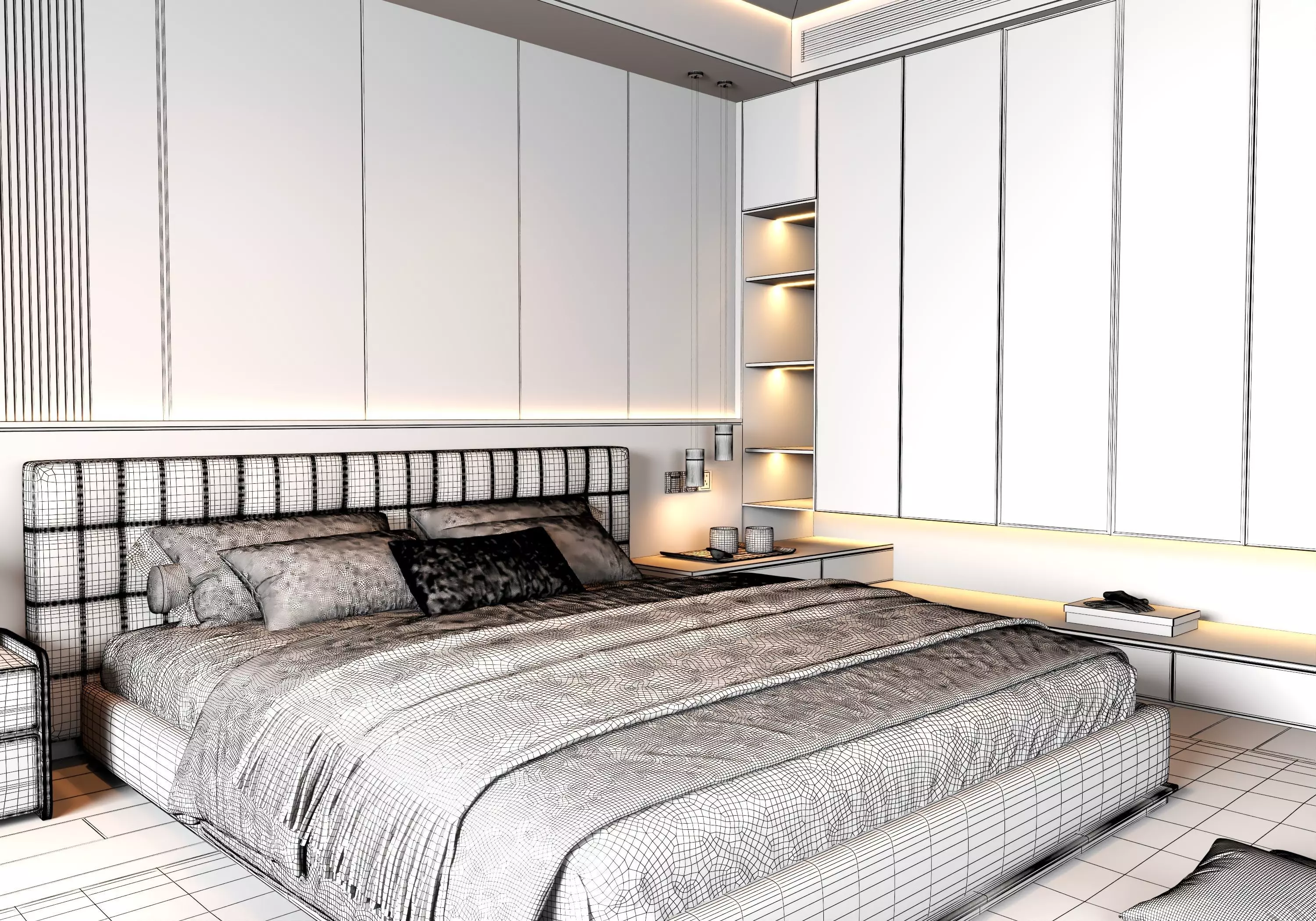 Bedroom Interior 06 3D model_17