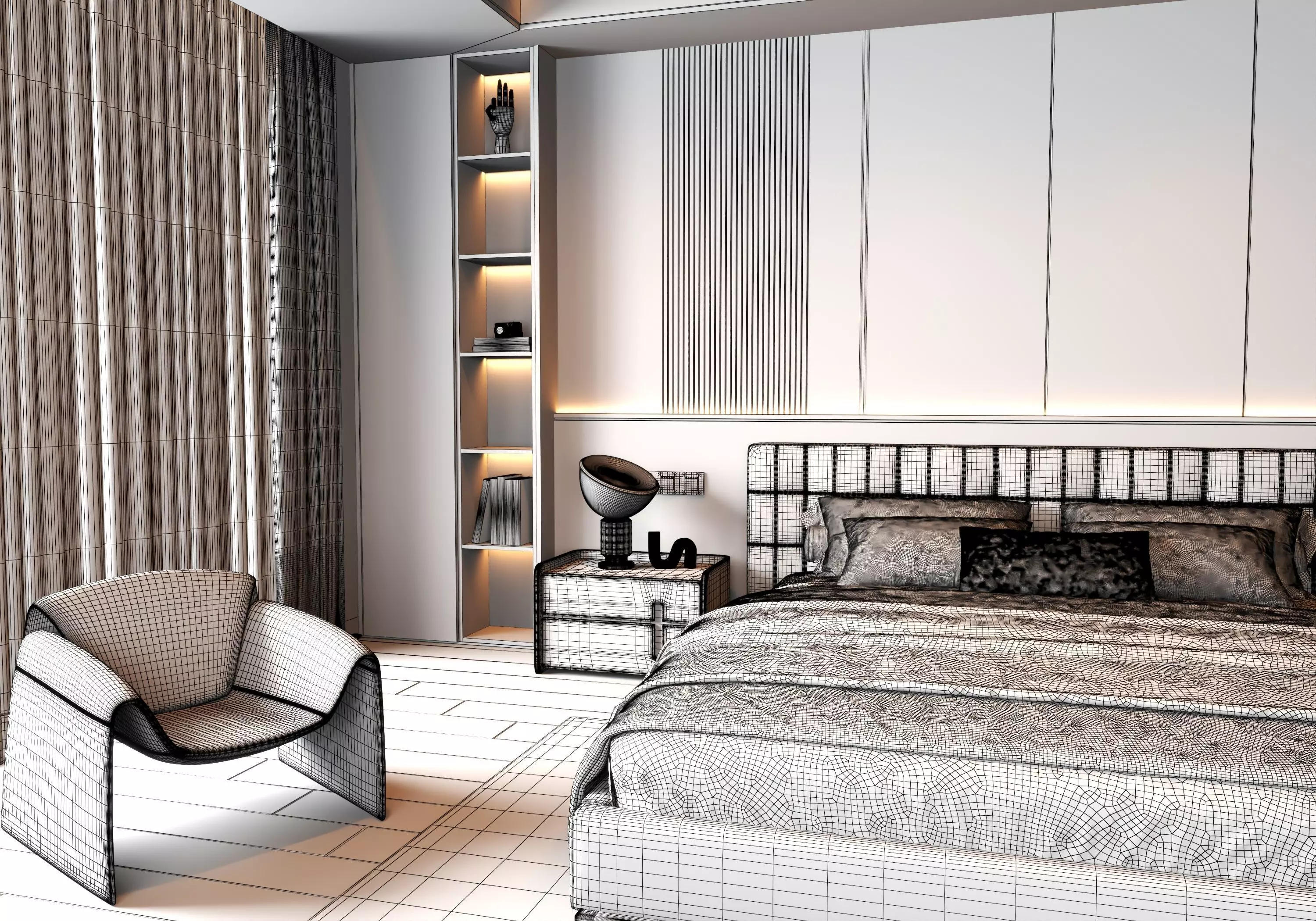 Bedroom Interior 06 3D model_16
